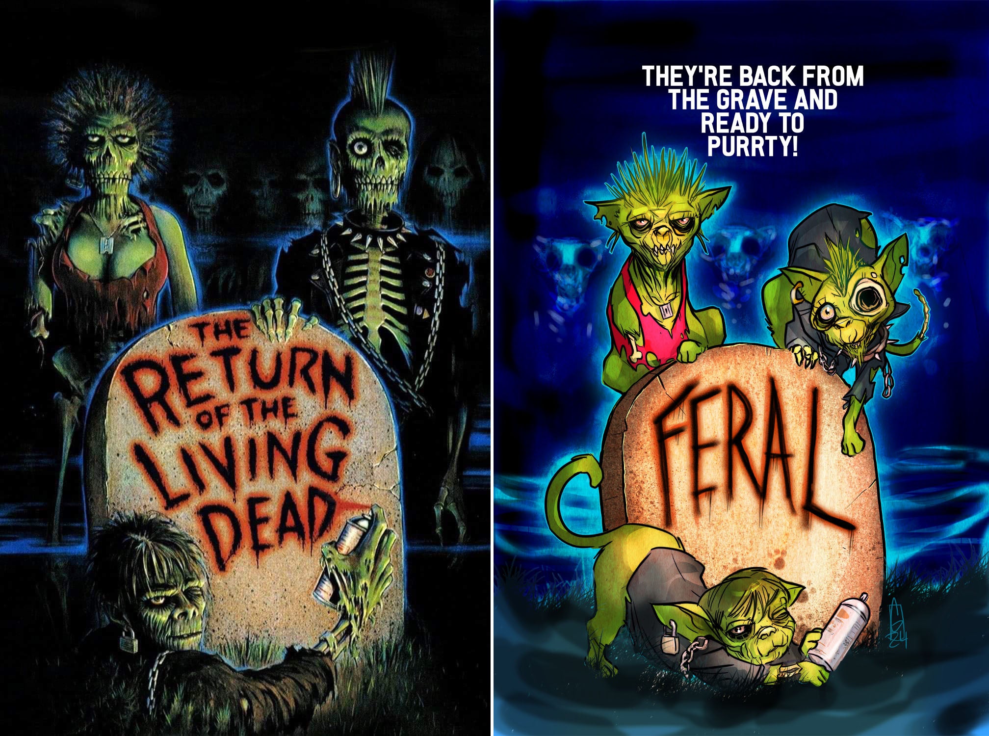 FERAL #1 CHRIS GUGLIOTTI "THE RETURN OF THE LIVING DEAD" HOMAGE- 03/27/24