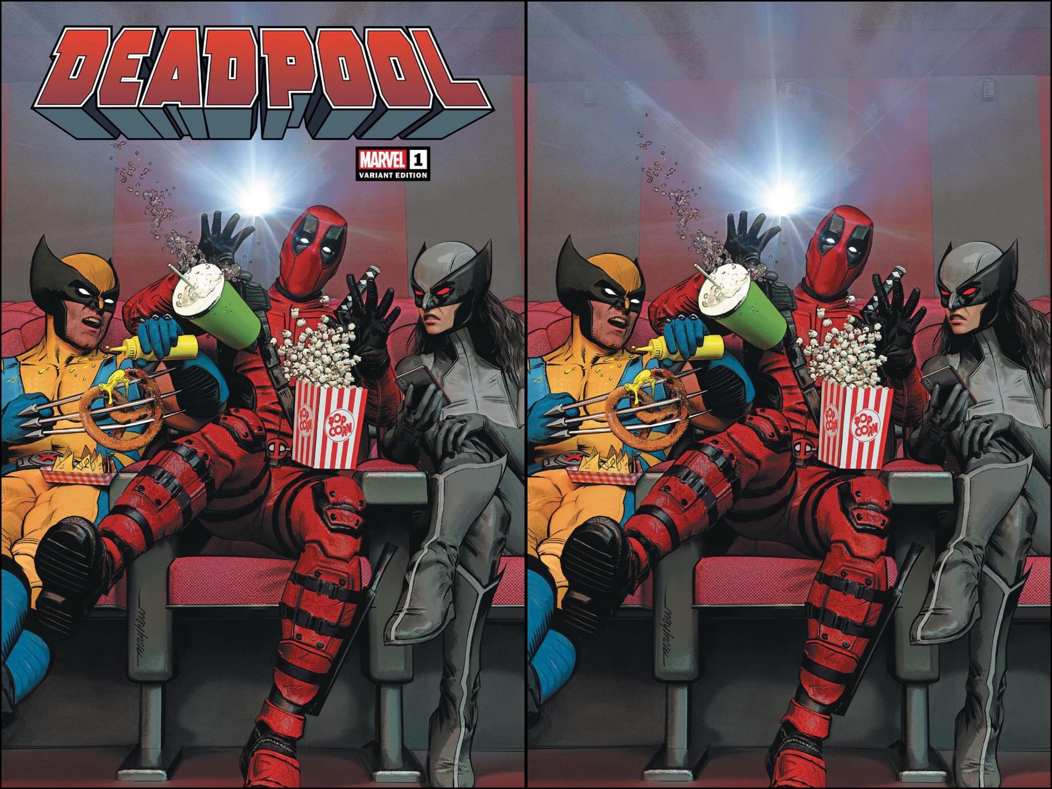 DEADPOOL #1 MIKE MAYHEW EXCLUSIVE VARIANT OPTIONS 04/03/24