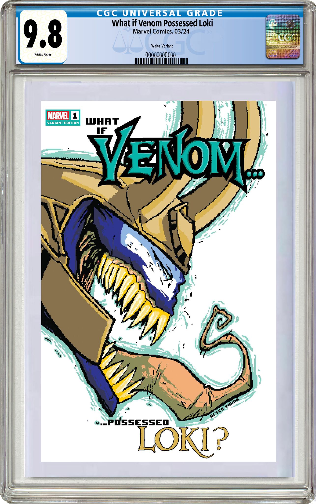 WHAT IF? VENOM 1 MATTHEW WAITE EXCLUSIVE HOMAGE- Loki -- 02/28/24