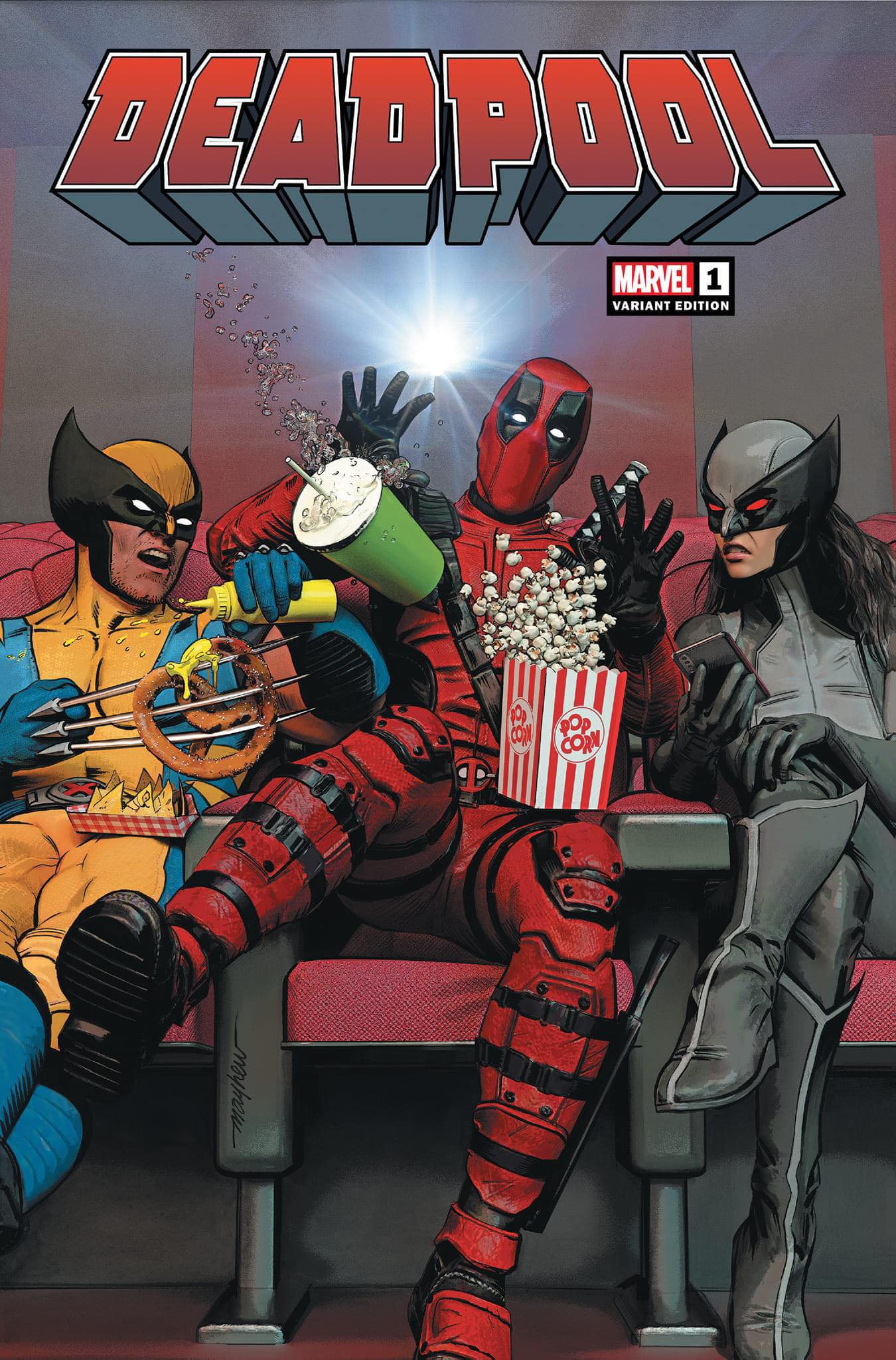 DEADPOOL #1 MIKE MAYHEW EXCLUSIVE VARIANT OPTIONS 04/03/24