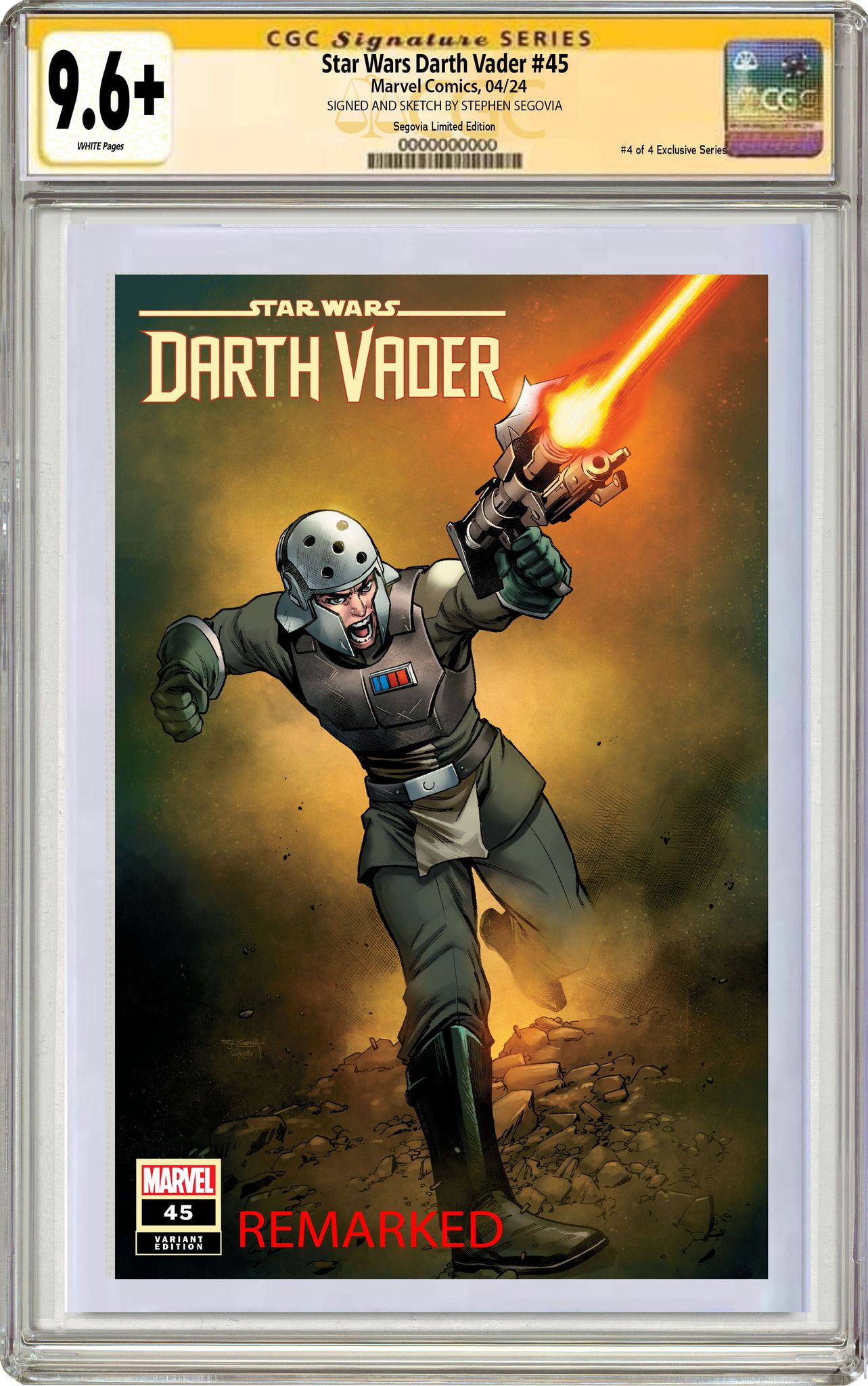 STAR WARS: DARTH VADER 45 STEPHEN SEGOVIA REBELS 10TH ANNIVERSARY LIMITED EDITION #4 OF 4 EXCLUSIVE SERIES OPTIONS - 04/10/2024