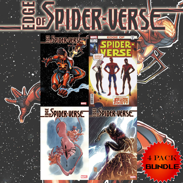 EDGE OF SPIDER-VERSE #3 4-PACK FIRST APPEARANCE OF STAR-SPIDER- 04/10/