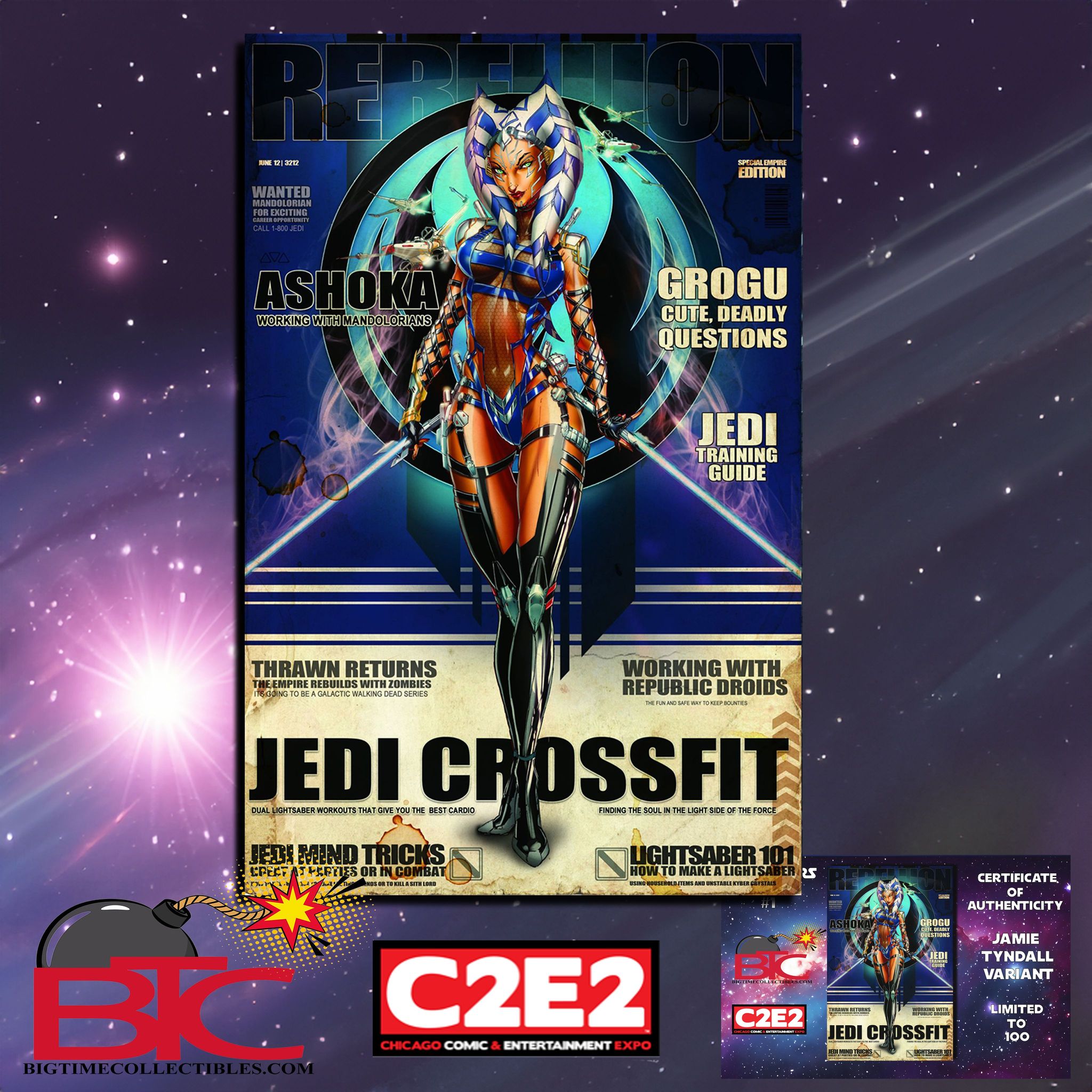 DAUGHTERS OF EDEN #1 JAMIE TYNDALL C2E2 JEDI CROSSFIT EXCLUSIVE VARIANT LIMITED TO 100 W/COA