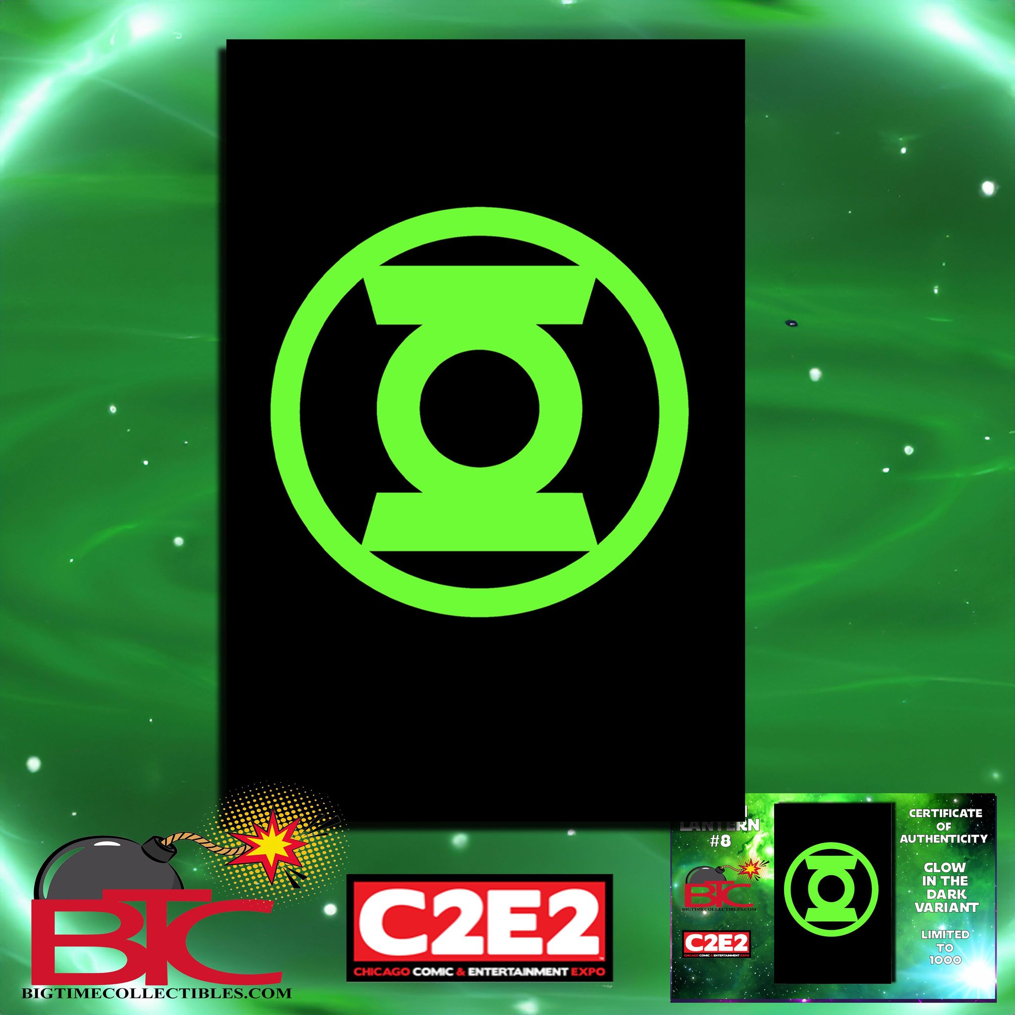 GREEN LANTERN #8 C2E2 EXCLUSIVE GLOW IN THE DARK VARIANT LTD TO 1000