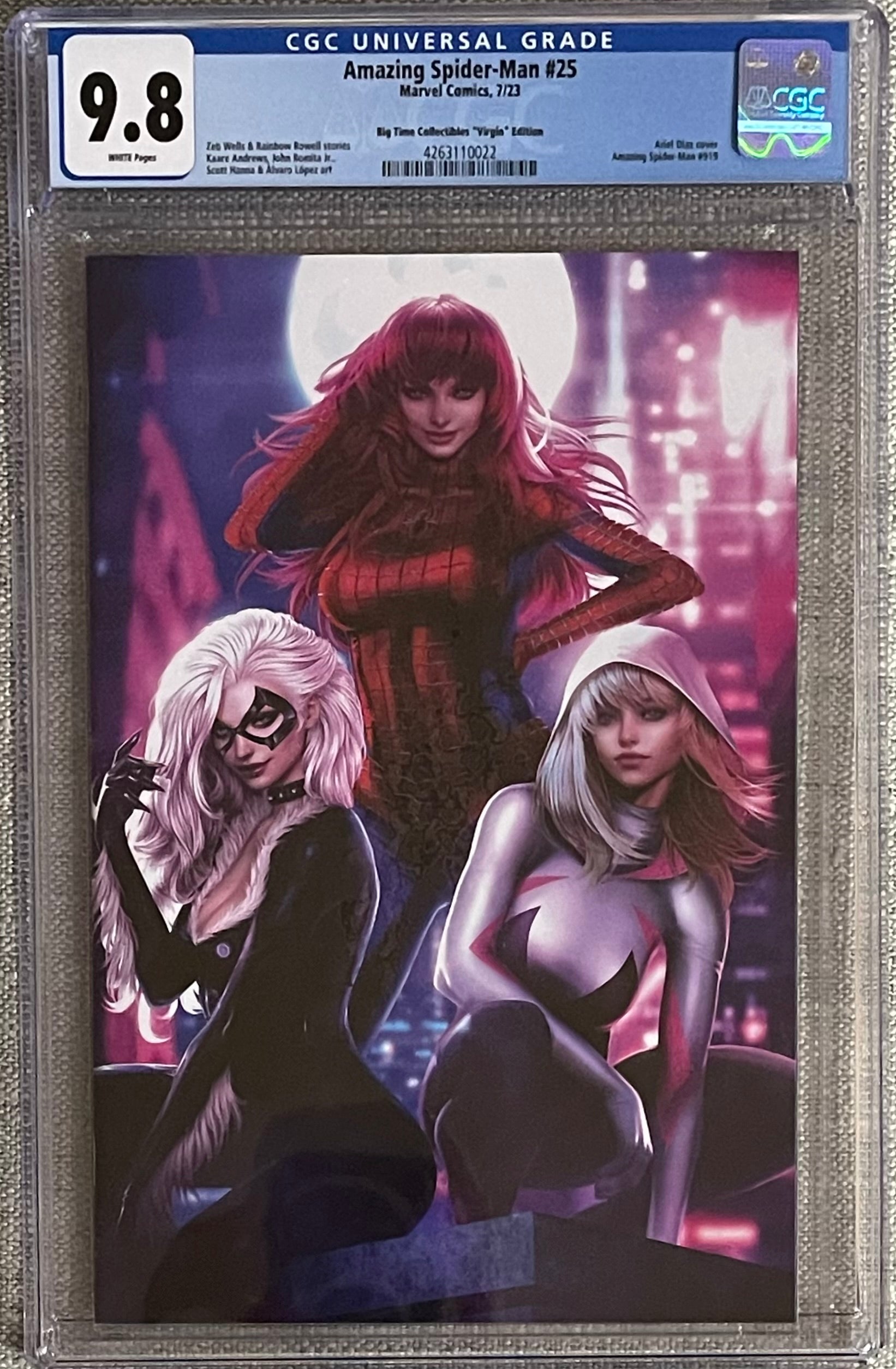 AMAZING SPIDER-MAN #25 ARIEL DIAZ EXCLUSIVE VIRGIN VARIANT CGC 9.8 (C107)