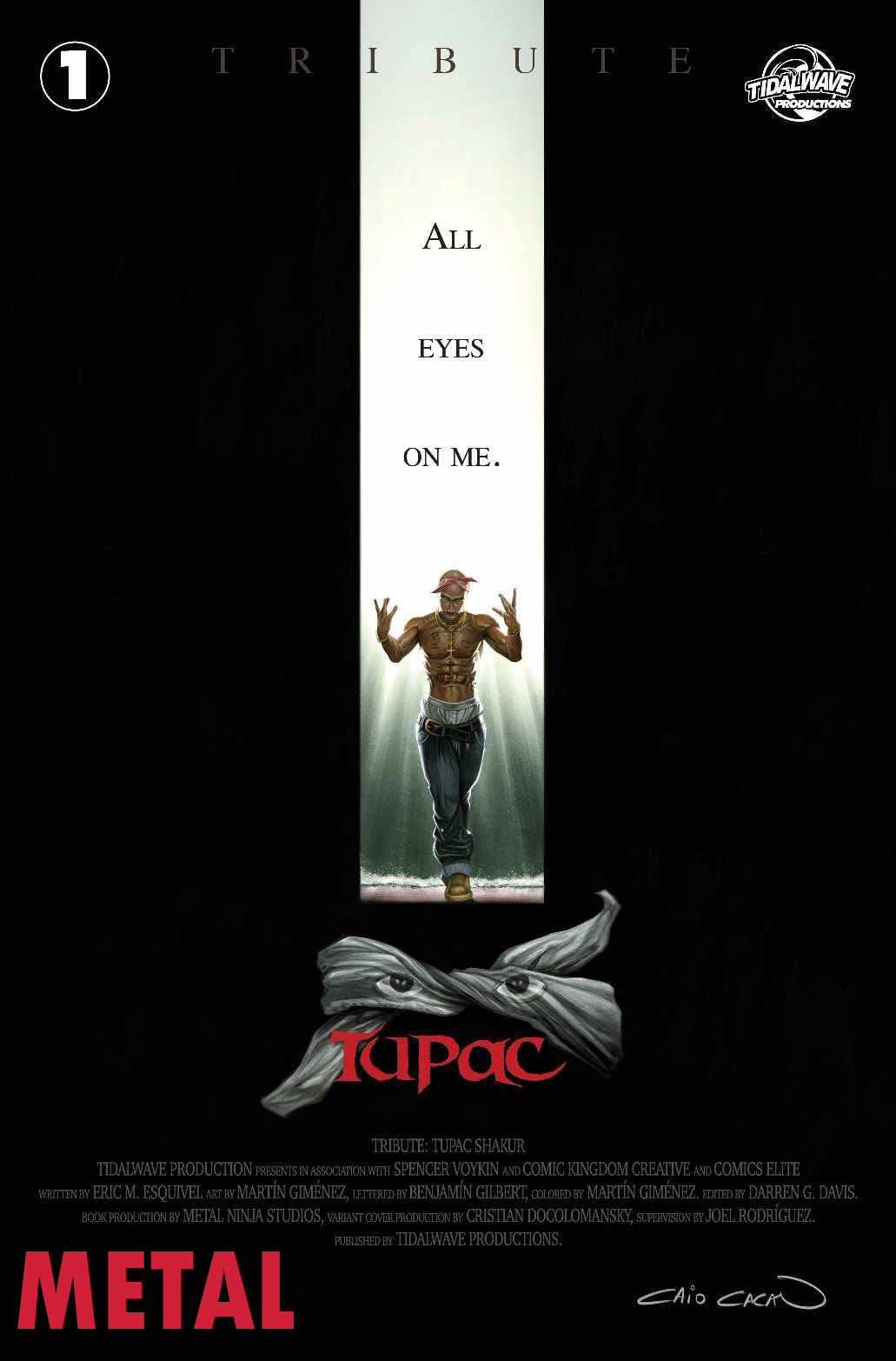 TRIBUTE : TUPAC SHAKUR #1 CAIO CACAU CROW HOMAGE COVER OPTIONS (I94)