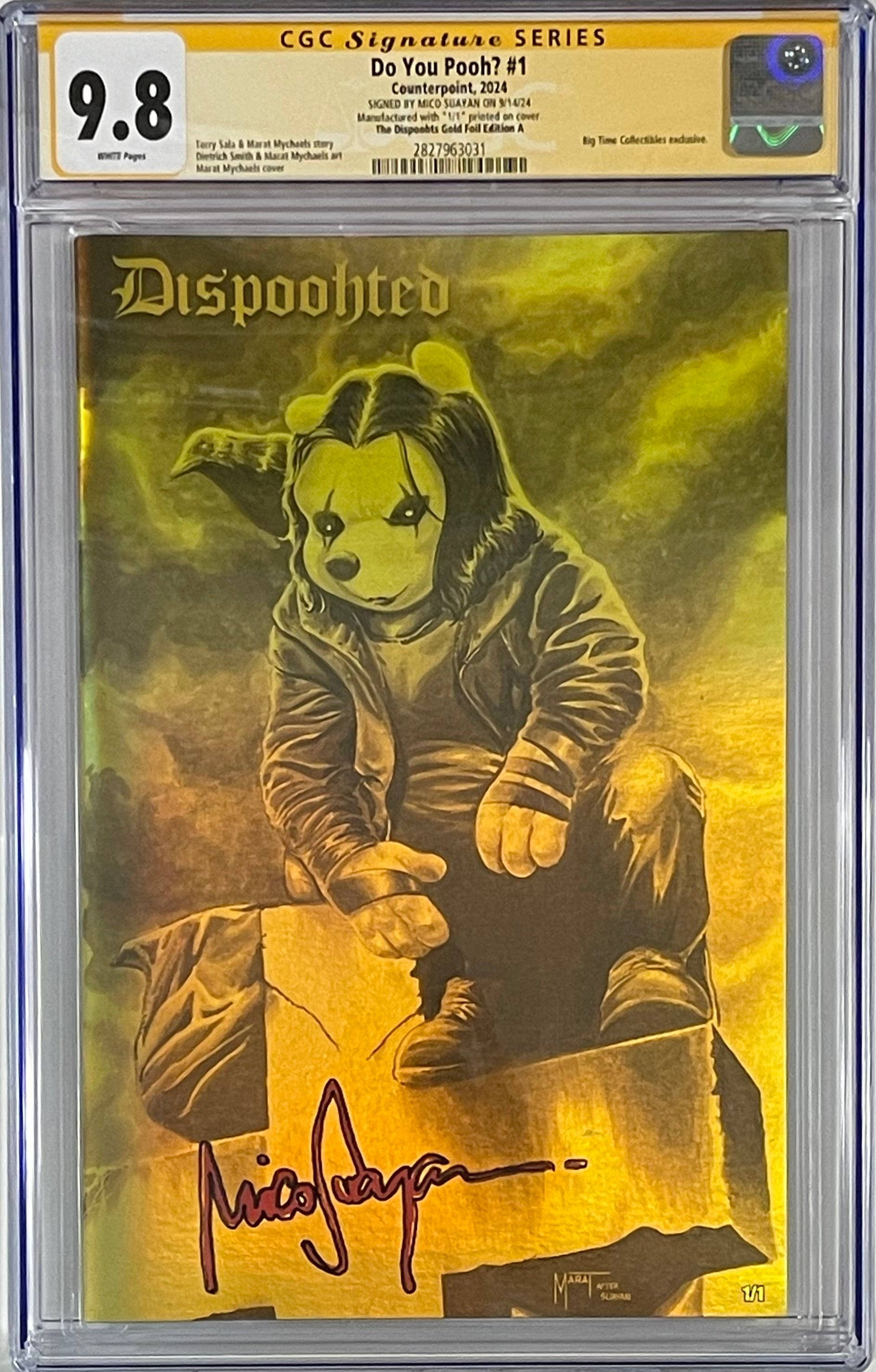 DO YOU POOH? #1 MARAT MYCHAELS DISPOOHTS 1/1 GOLD FOIL SIGNED BY MICO SUAYAN CGC 9.8 (C60)