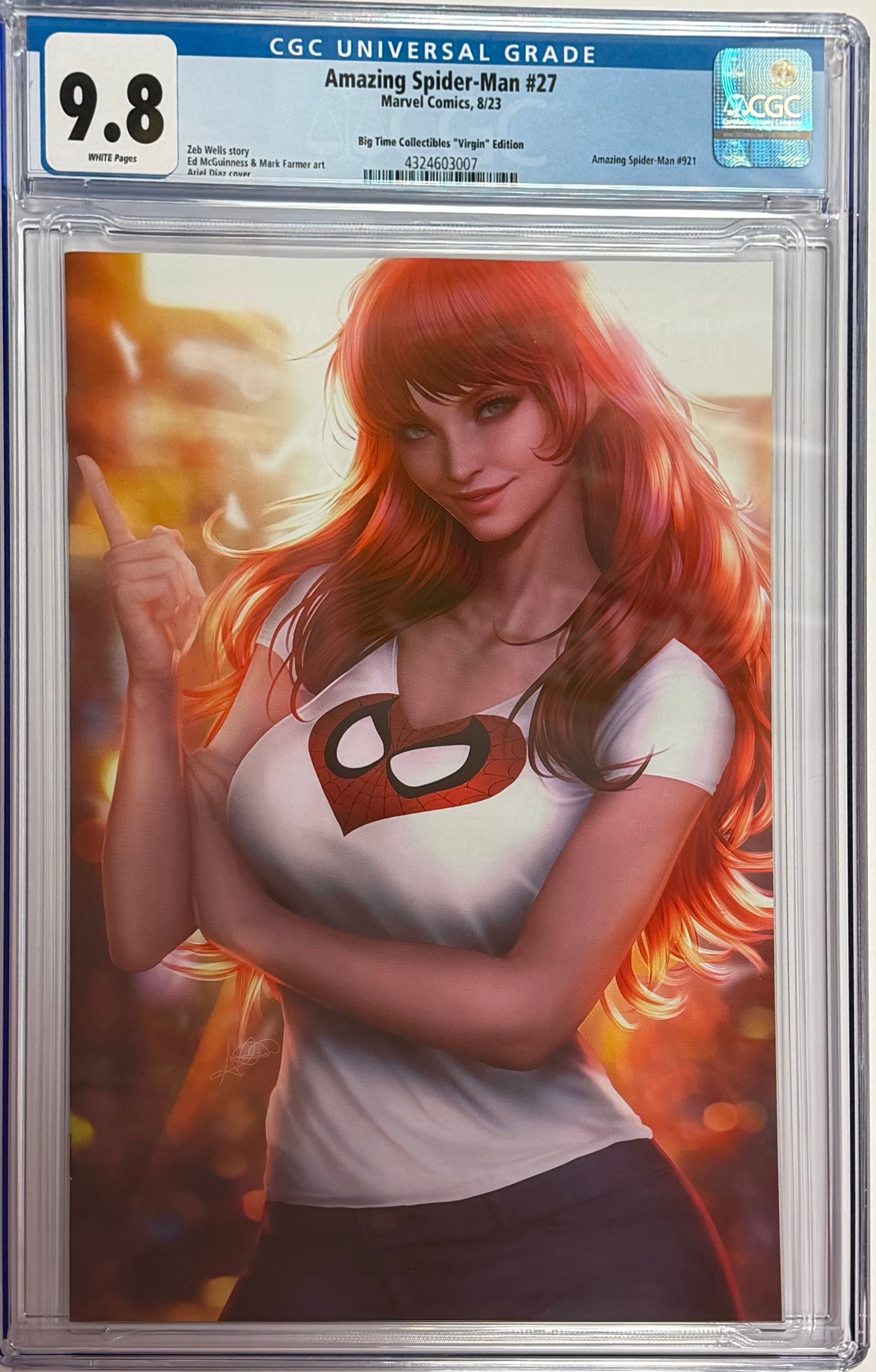 AMAZING SPIDER-MAN 27 ARIEL DIAZ EXCLUSIVE VIRGIN EDITION CGC 9.8 (IN STOCK) C67