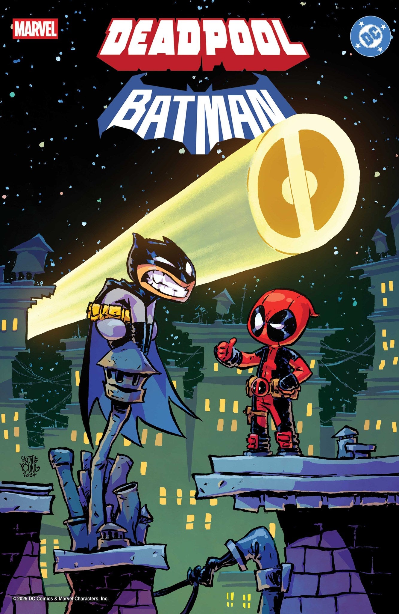 MARVEL/DC: DEADPOOL/BATMAN #1 SKOTTIE YOUNG VARIANT  -- [Expected In Stock Date : 09-17-25 ]