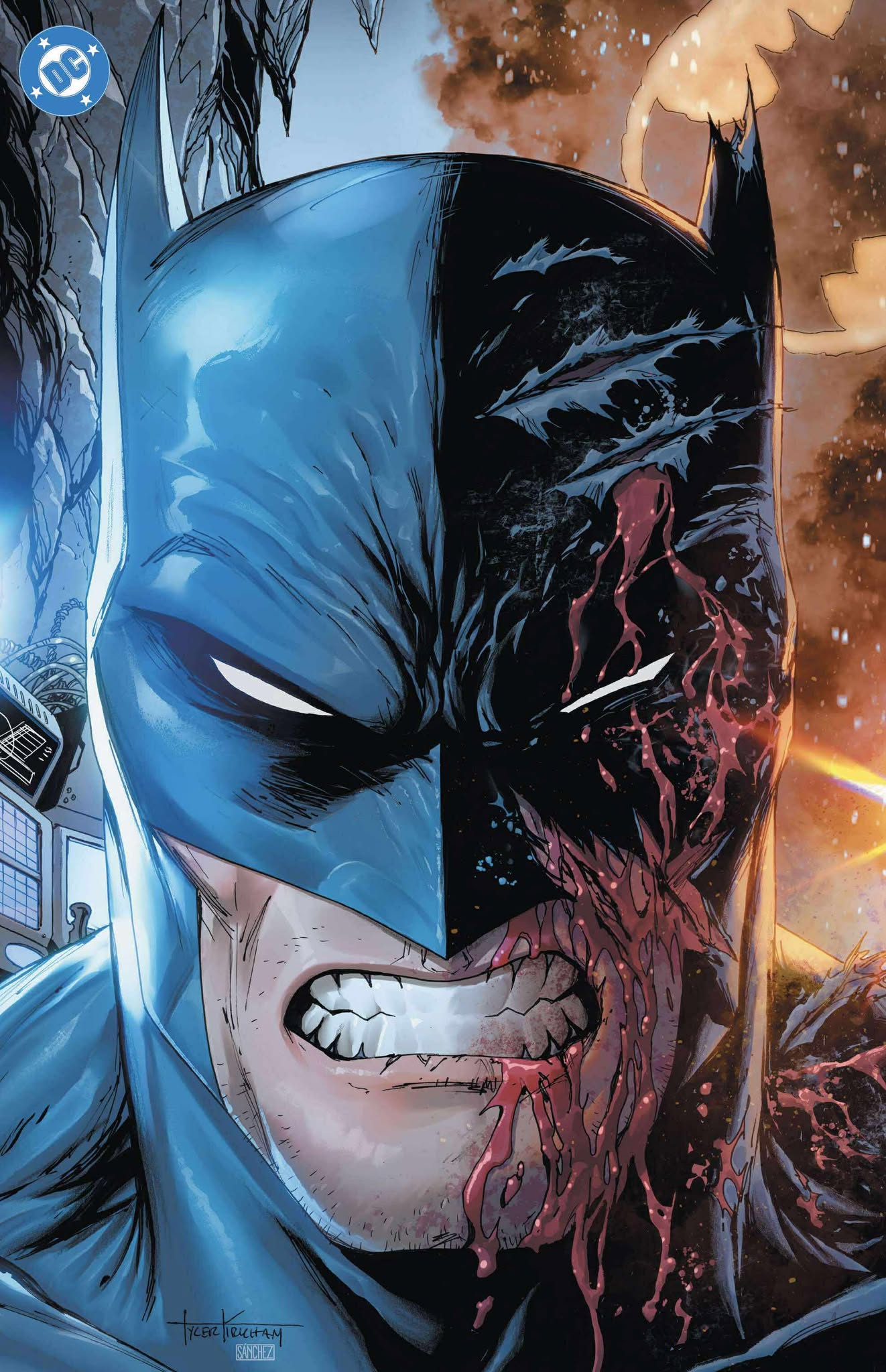 BATMAN #1 TYLER KIRKHAM BATTLE DAMAGED EXCLUSIVE VARIANT COVERS