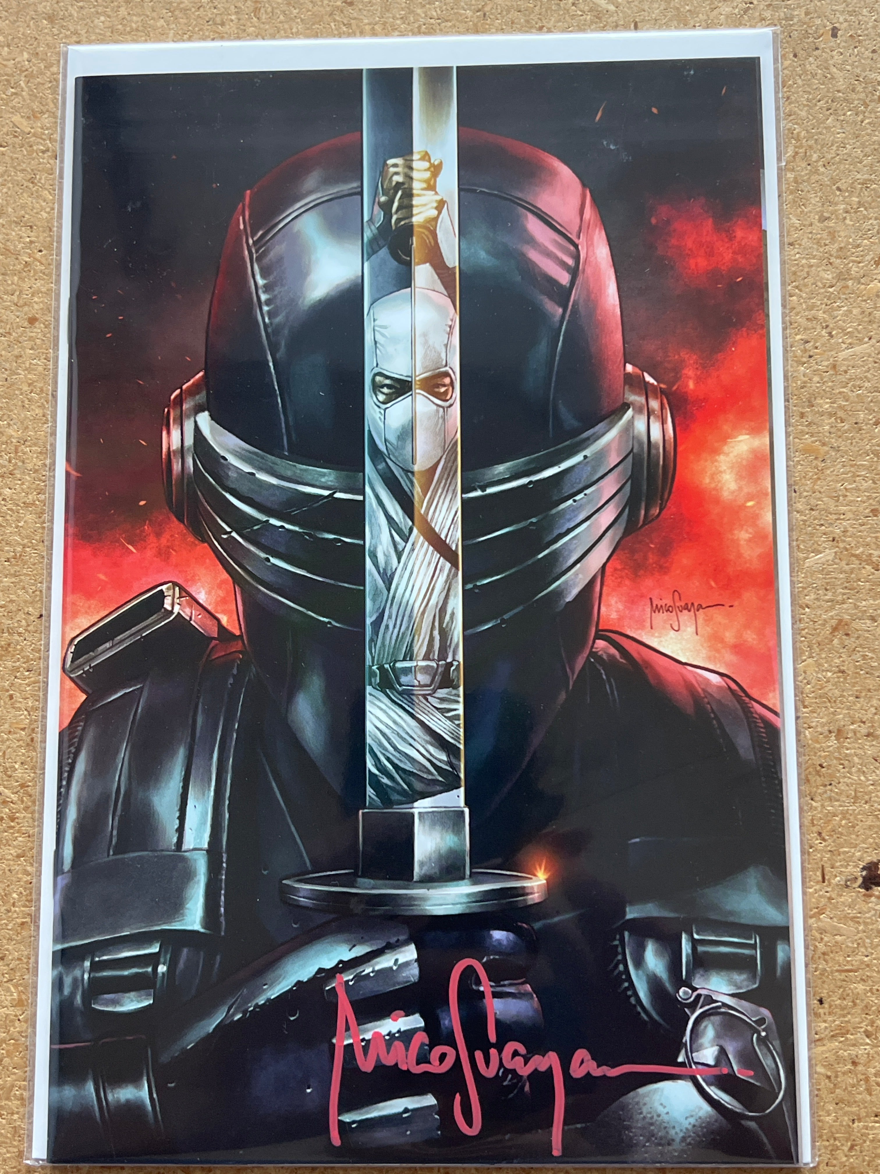 SNAKE EYES #1 CVR-B VIRGIN SIGNED BY MICO SUAYAN WITH COA (SS 2)