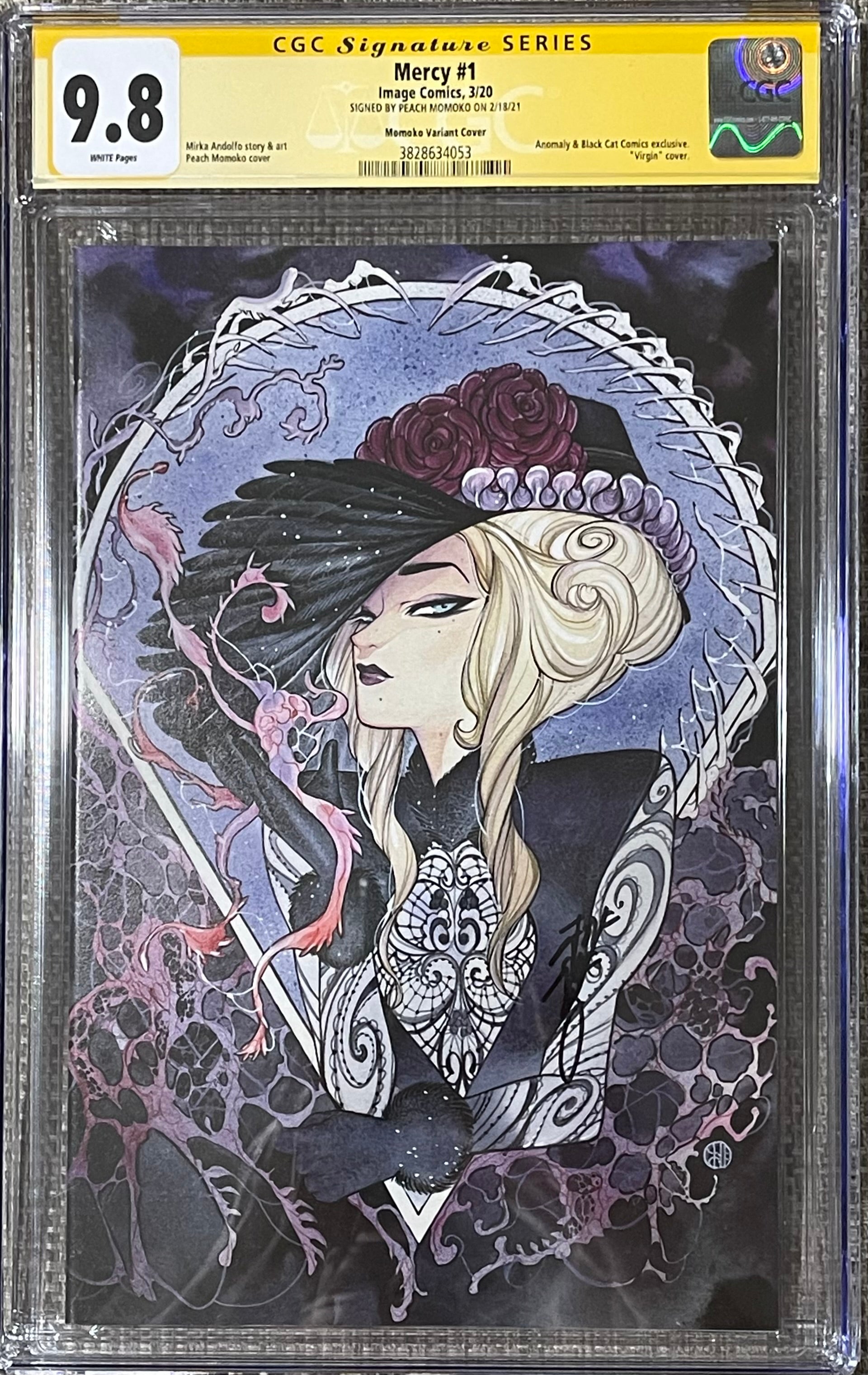 MERCY #1 PEACH MOMOKO EXCLUSIVE VARIANT SIGNED BY PEACH MOMOKO CGC 9.8 (C114)