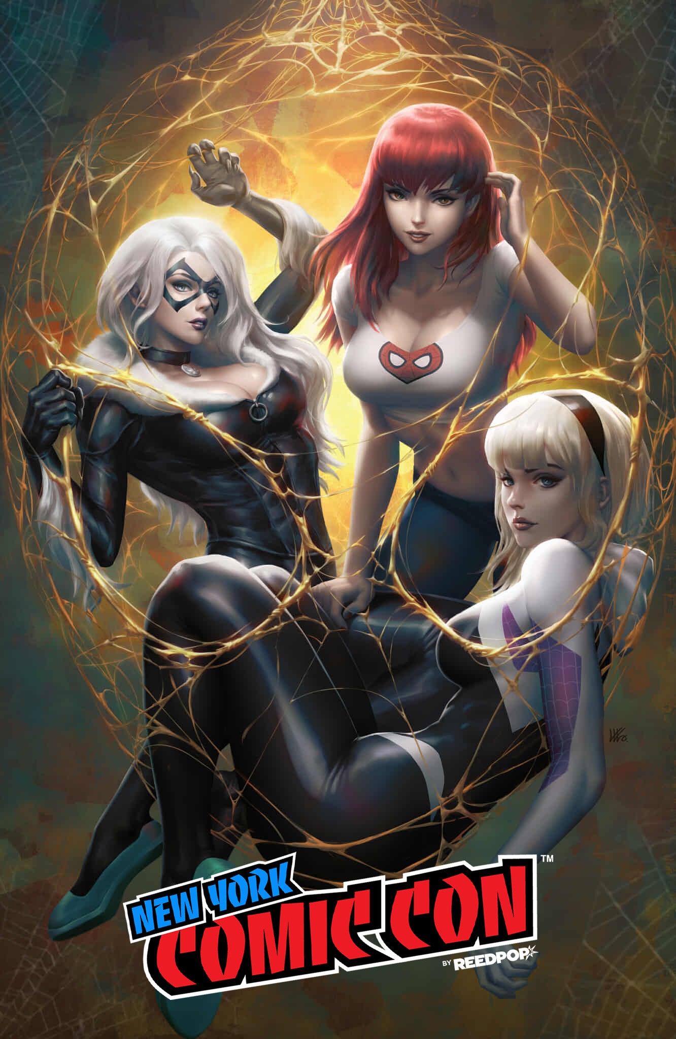AMAZING SPIDER-MAN #13 KENDRICK LIM NYCC GOLD WEB EDITION.