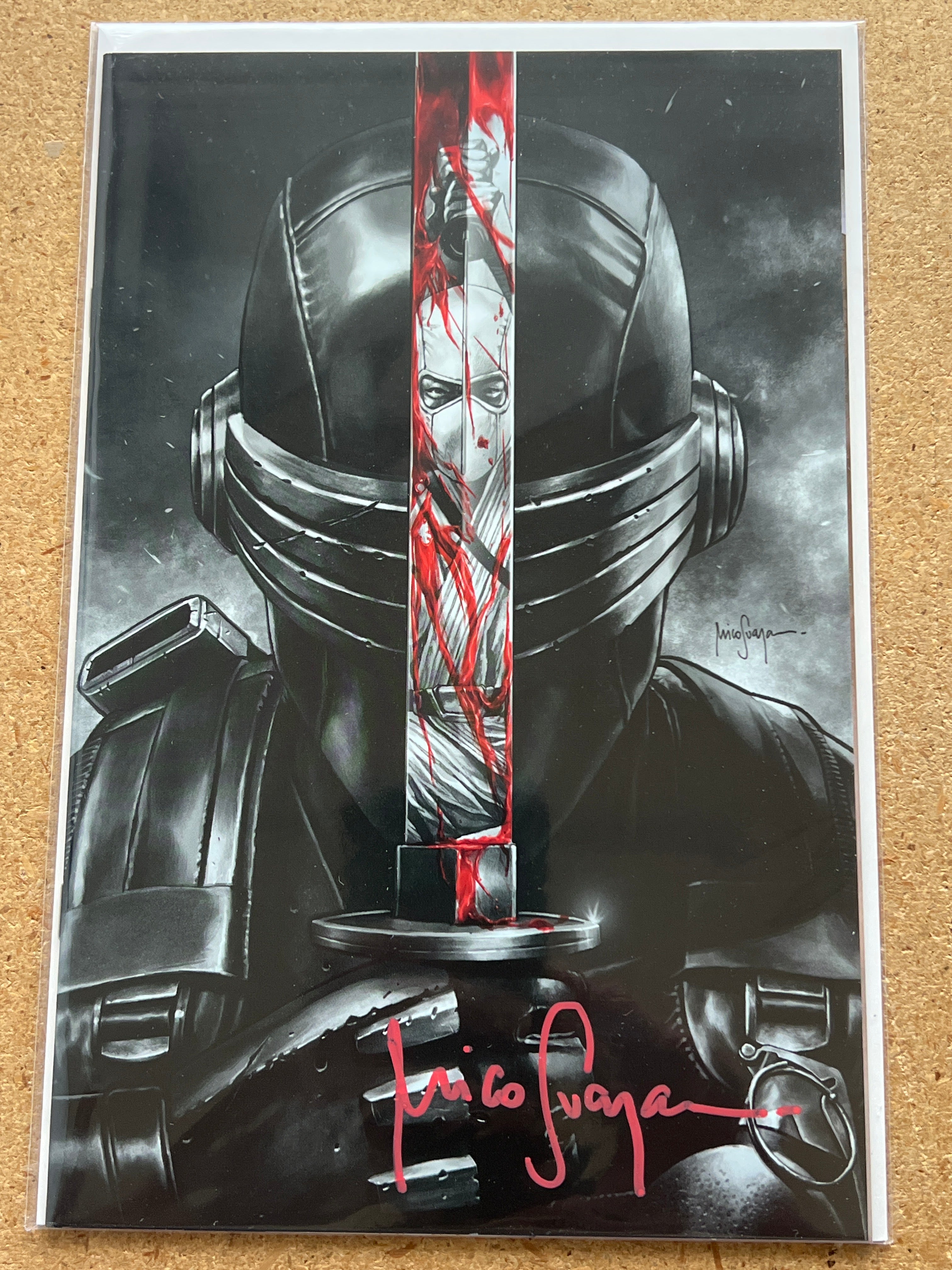 SNAKE EYES #1 CVR-D VIRGIN SIGNED BY MICO SUAYAN WITH COA (SS 2)