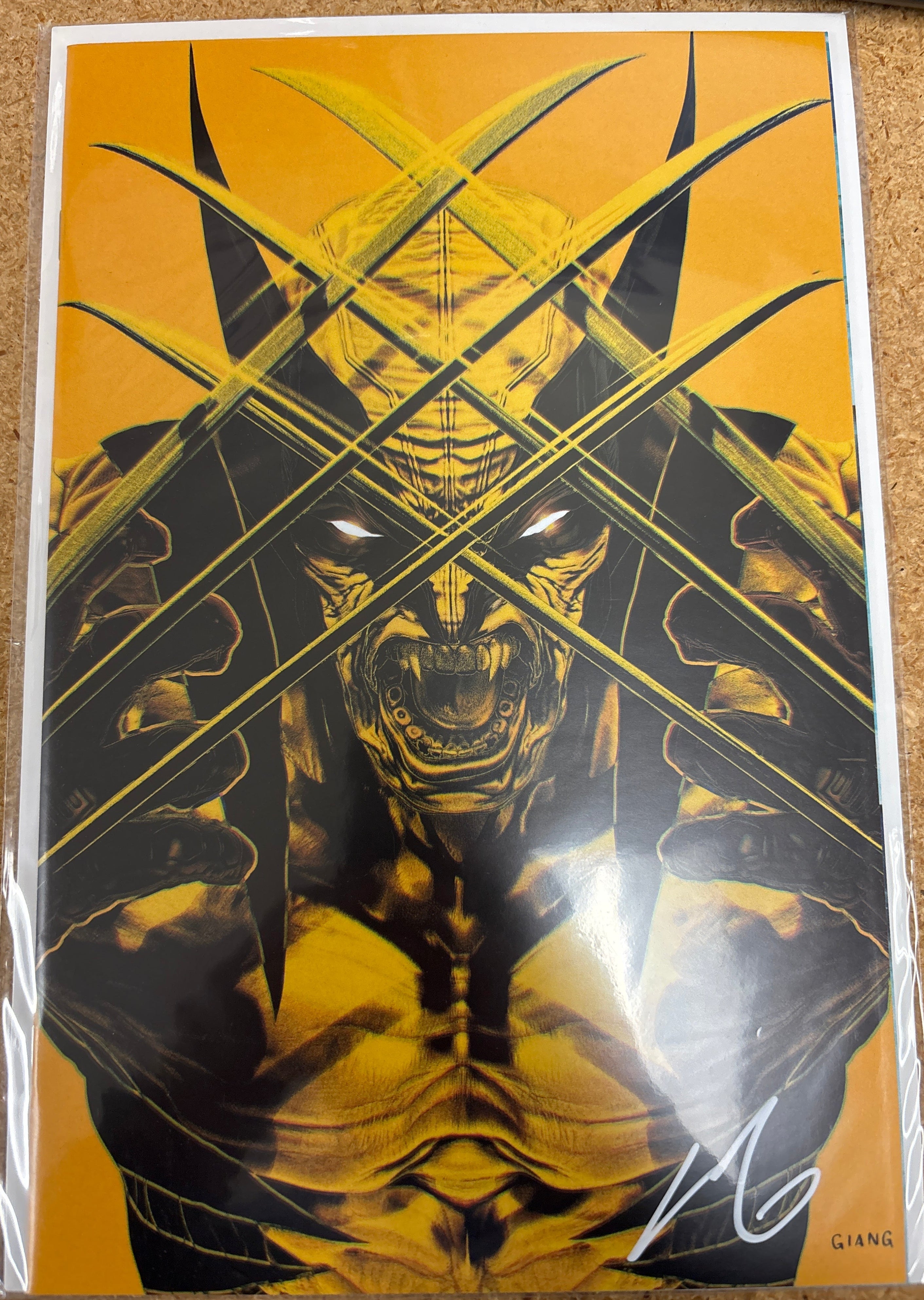 WOLVERINE #1 JOHN GIANG EXCLUSIVE VIRGIN VARIANT SIGNED BY JOHN GIANG W/COA (SS14)