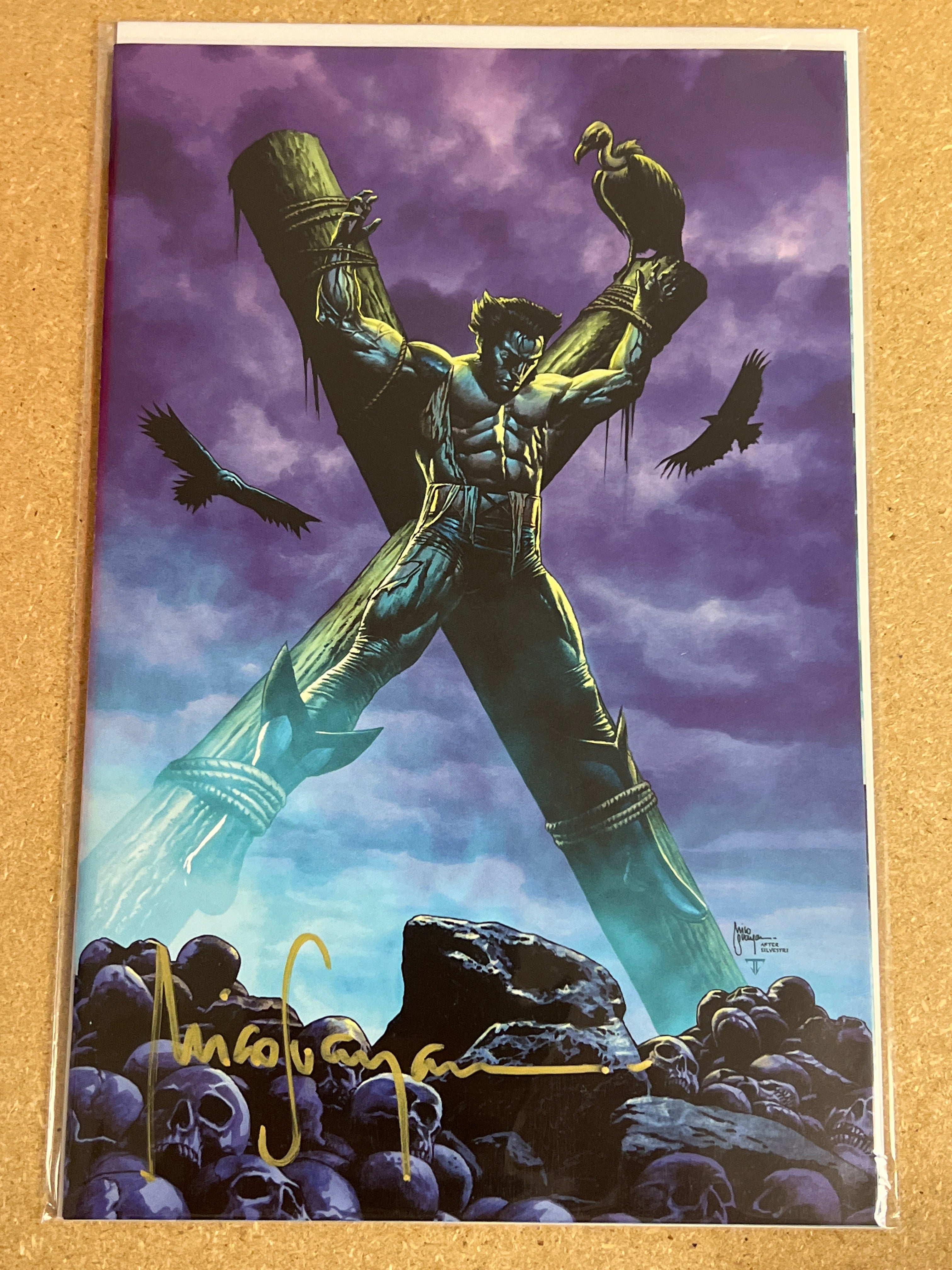 WOLVERINE #1 VIRGIN VARIANT SIGNED BY MICO WITH COA (SS5)