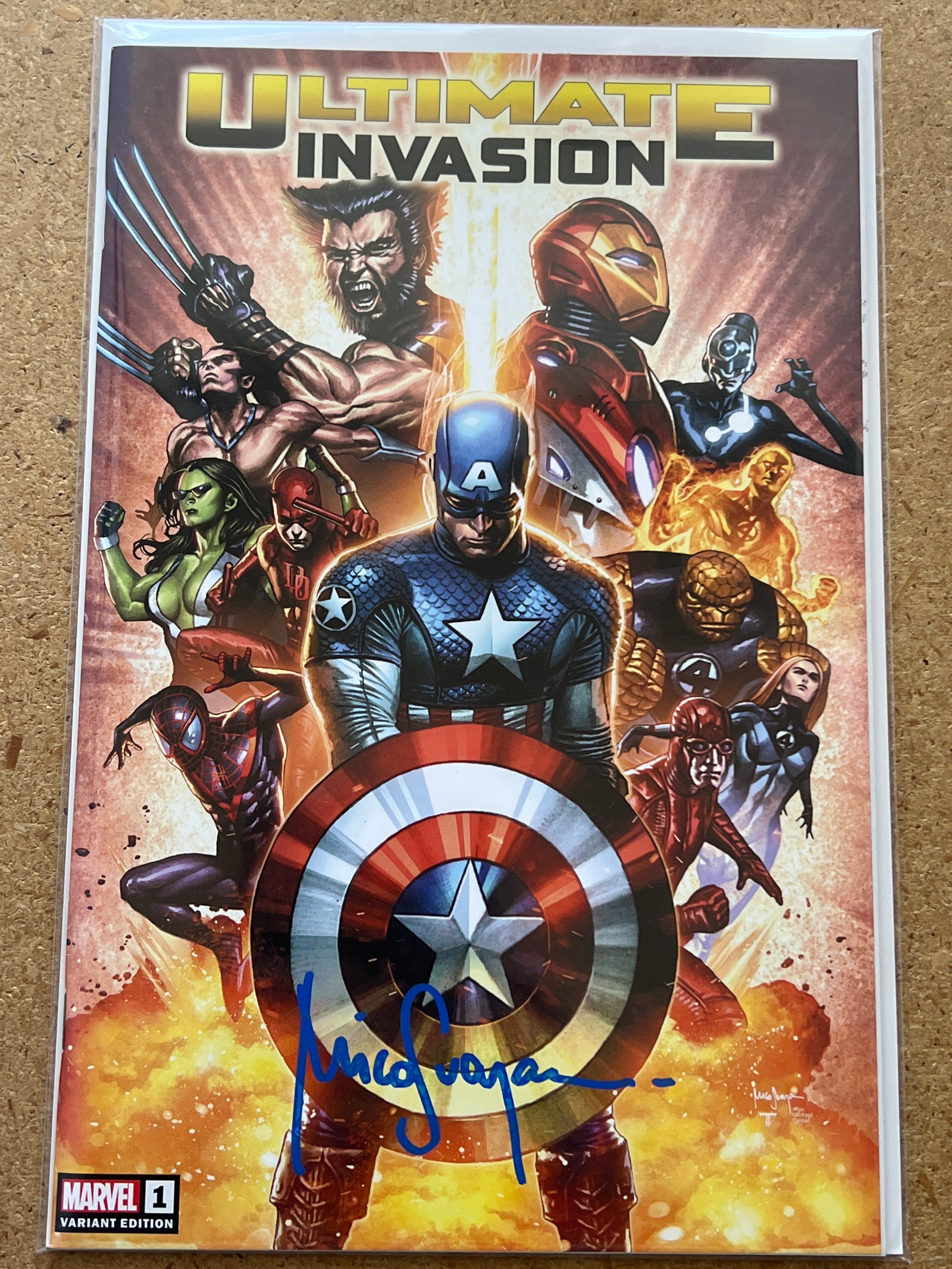 ULTIMATE INVASION #1 SIGNED BY MICO SUAYAN WITH COA (SS 3)