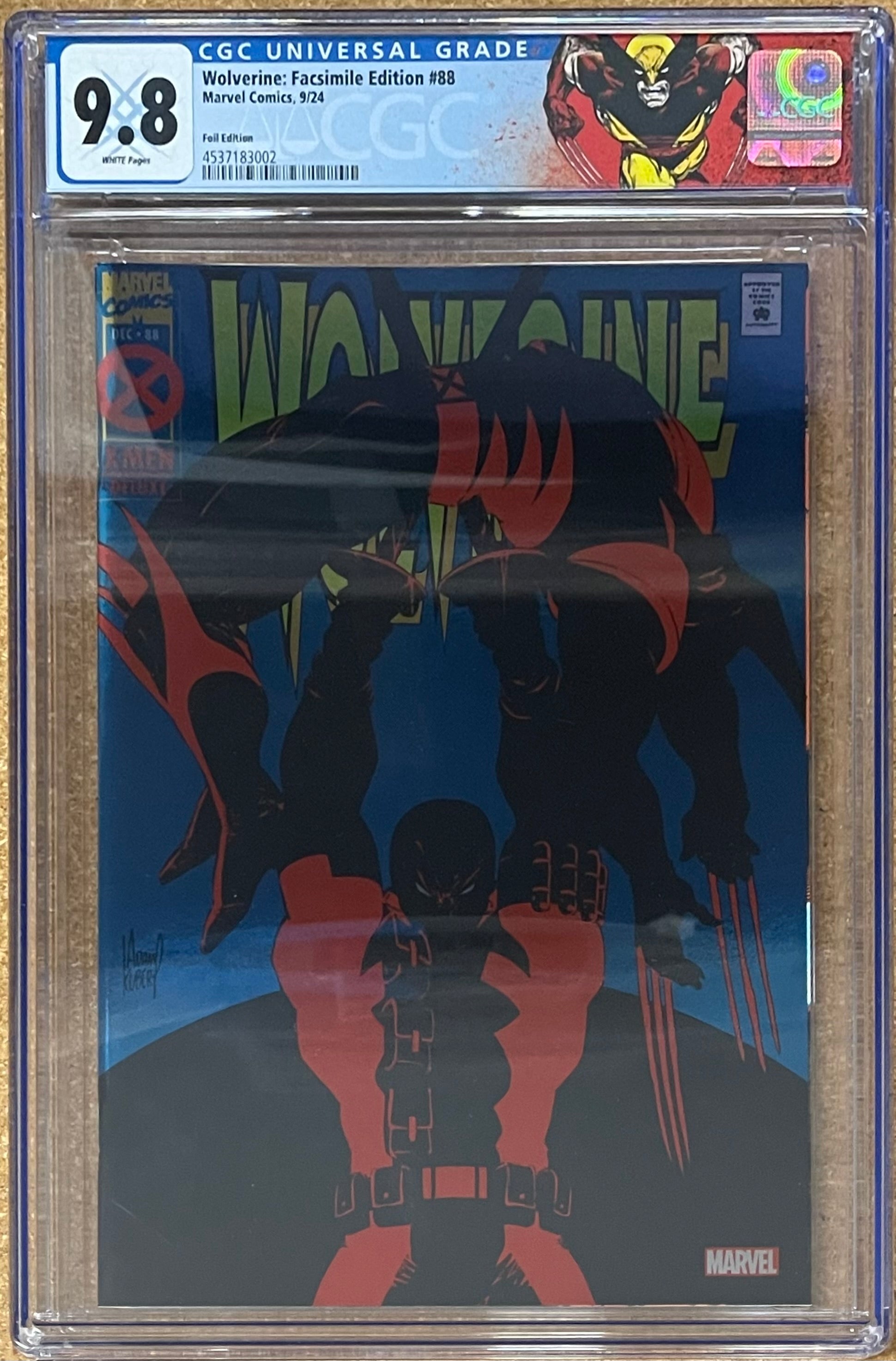 WOLVERINE #88 FACSIMILE FOIL EDITION CGC 9.8 W/WOLVERINE CUSTOM LABEL (IN STOCK) C67