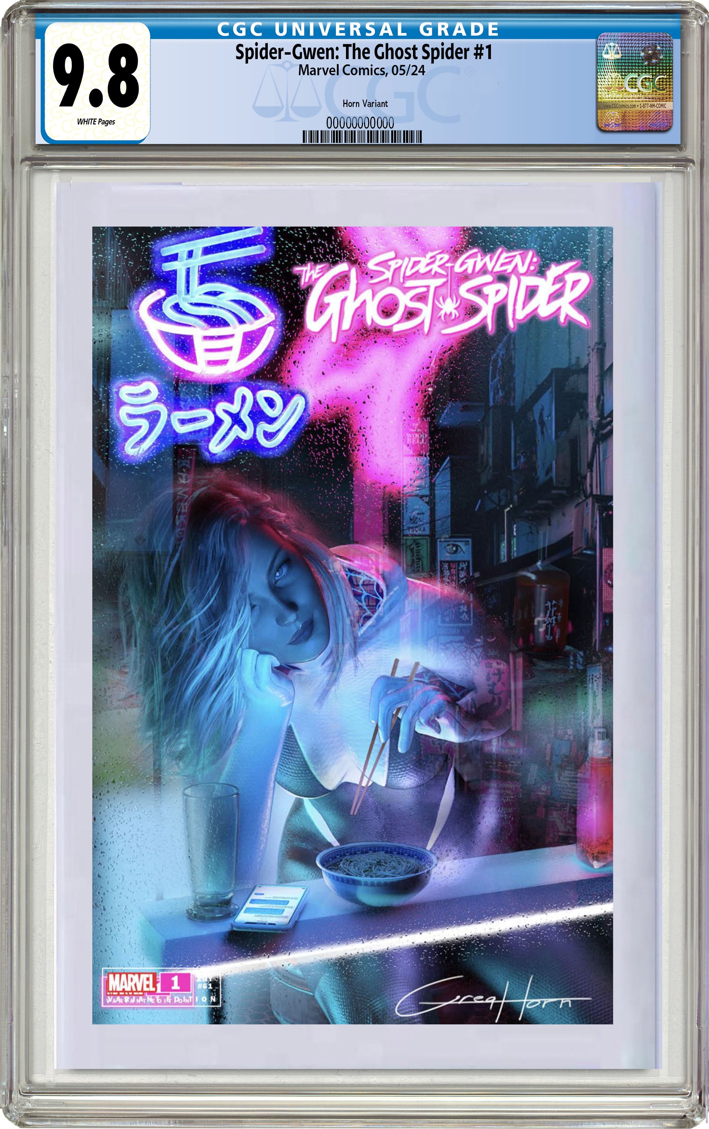 SPIDER-GWEN: THE GHOST-SPIDER #1 GREG HORN EXCLUSIVE VARIANT