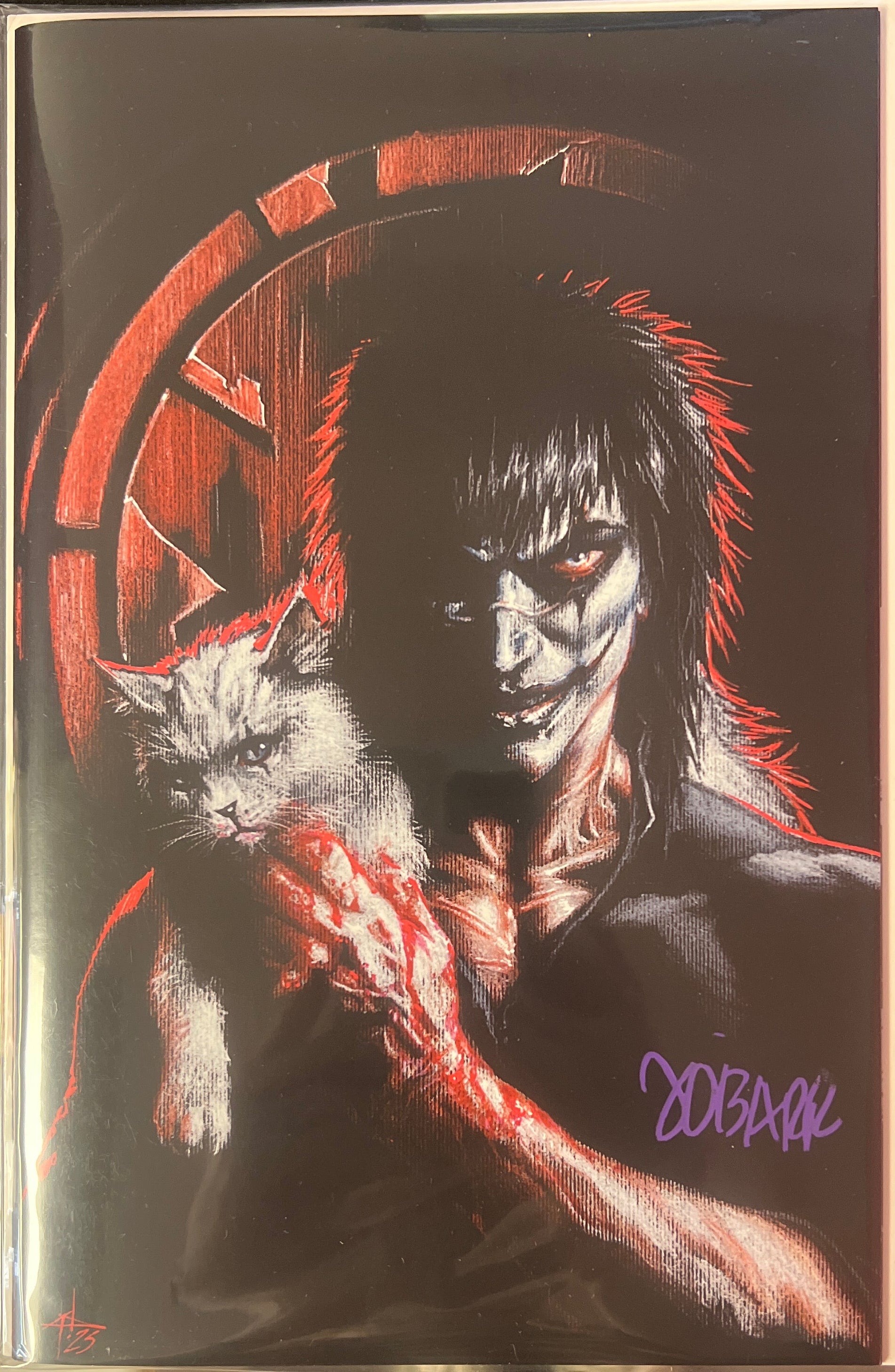 THE CROW HALLOWEEN EDITION NYCC GABRIEL DELL'OTTO VIRGIN VARIANT SIGNED BY JAMES O'BARR (SS13)