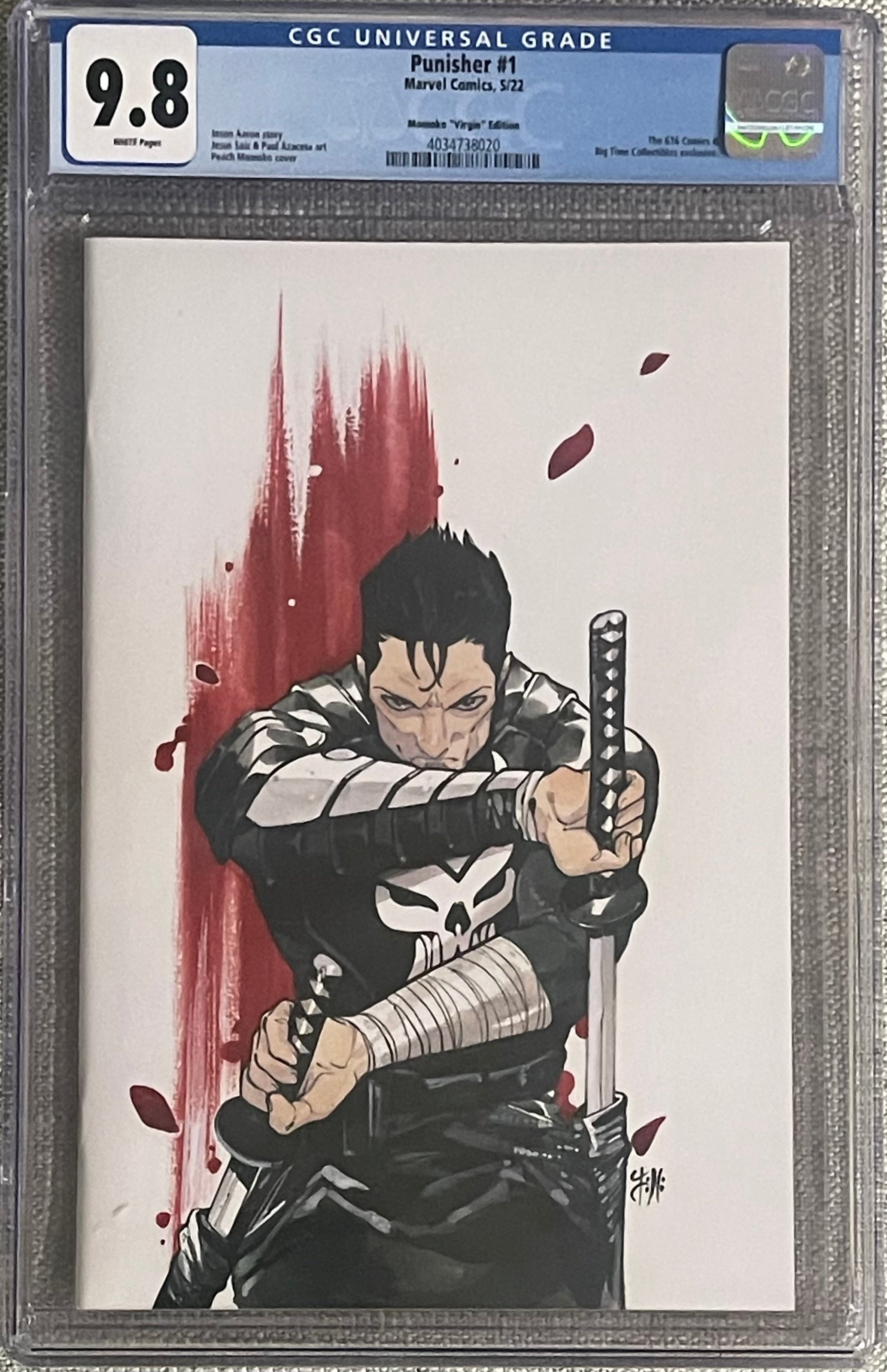 PUNISHER #1 PEACH MOMOKO EXCLUSIVE VIRGIN VARIANT CGC 9.8 (C112)