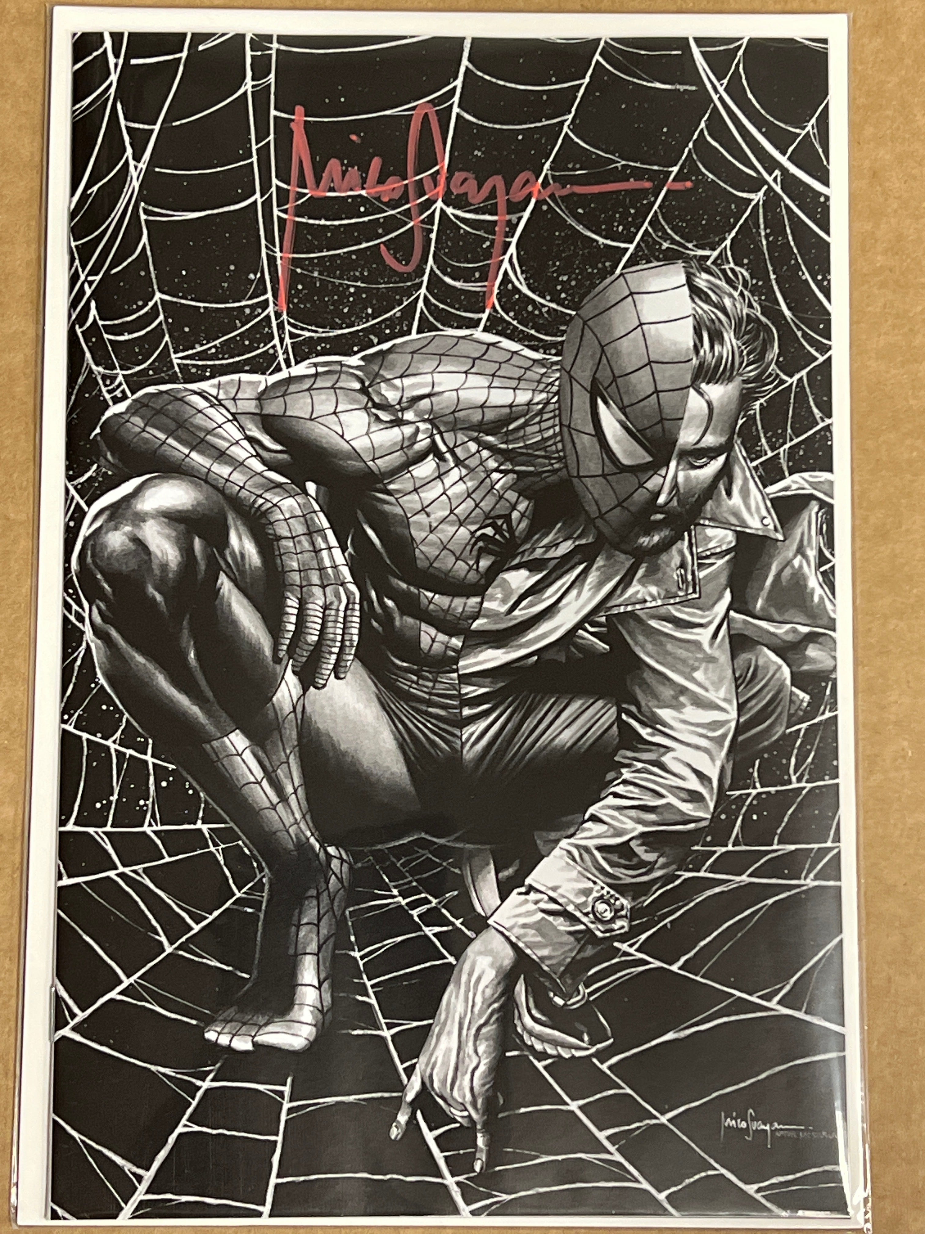 ULTIMATE SPIDER-MAN #7 SKETCH VARIANT SIGNED BY MICO SUAYAN WITH COA (SS4)