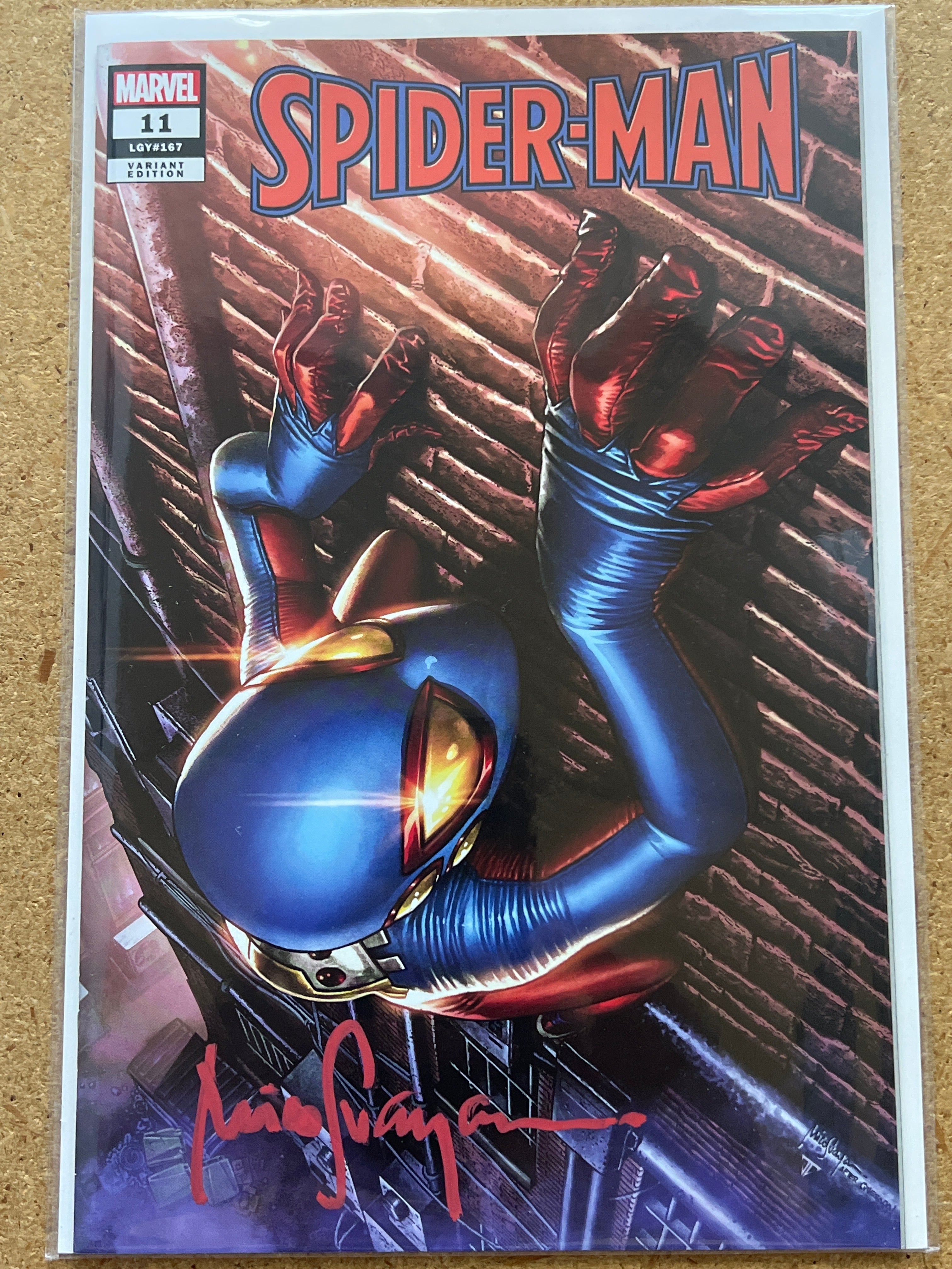 SPIDER-MAN #11 SIGNED BY MICO SUAYAN WITH COA (SS 3)