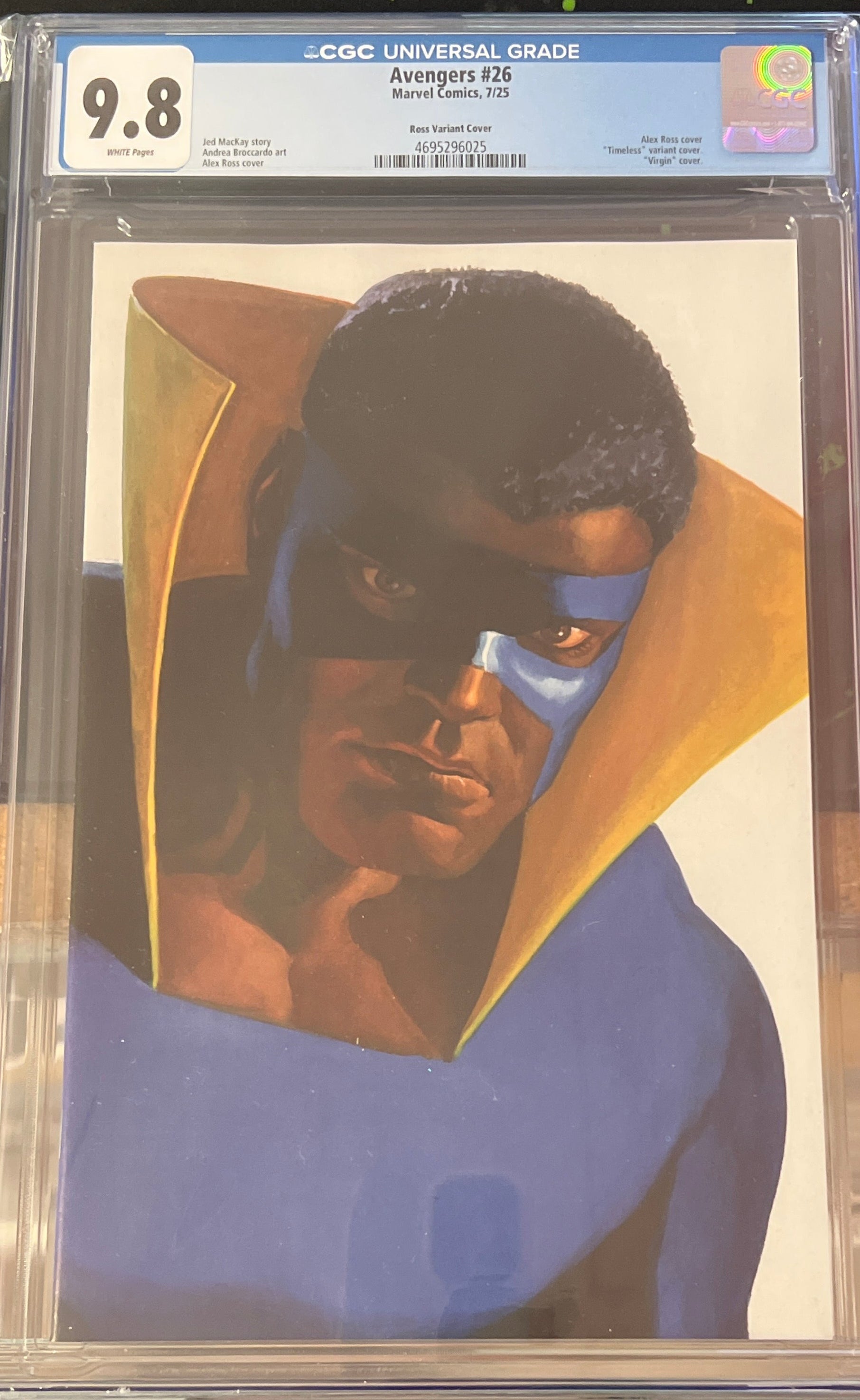 AVENGERS #26 ALEX ROSS TIMELESS VIRGIN VARIANT CGC 9.8 (C86)