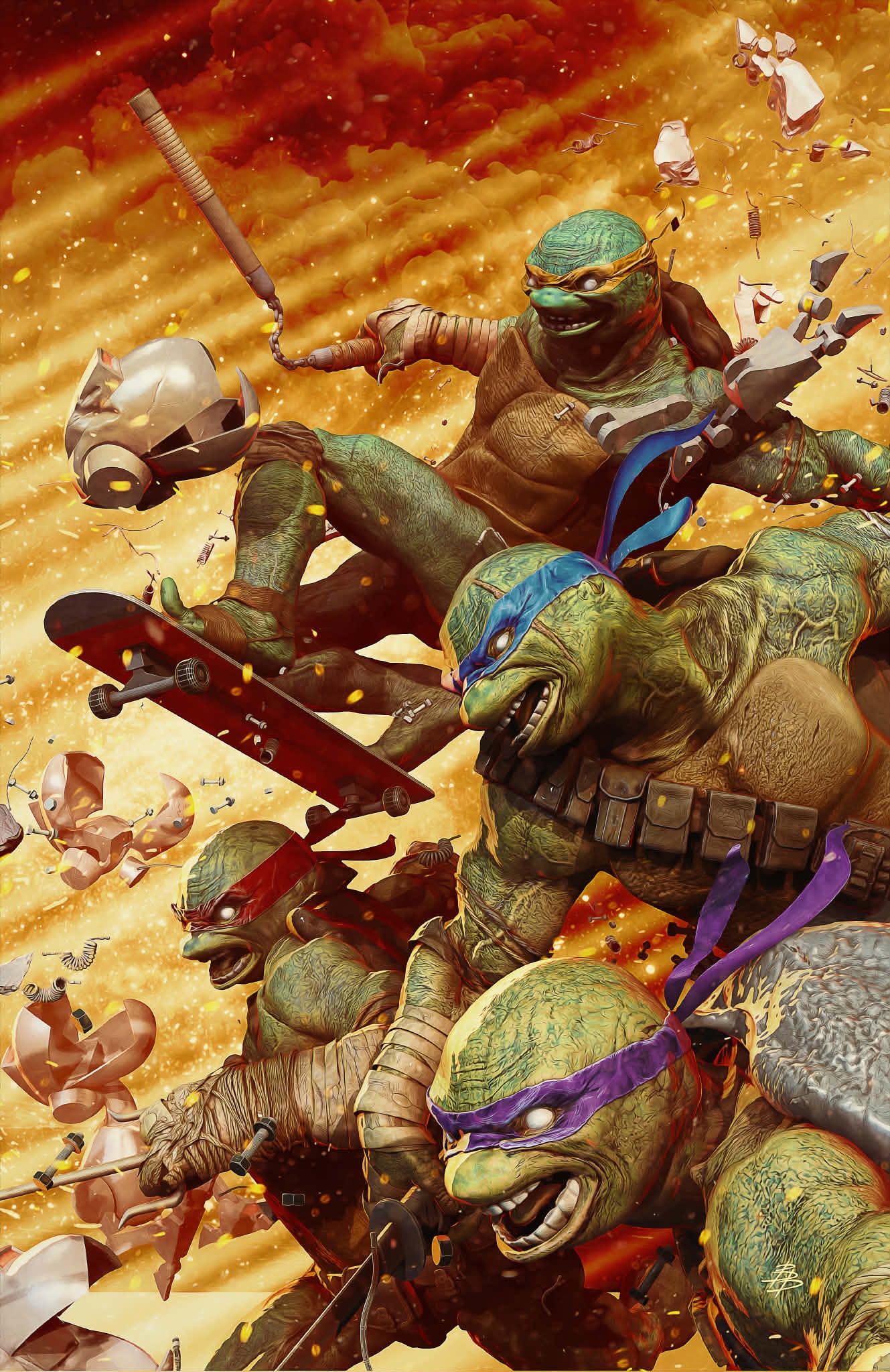 Teenage Mutant Ninja Turtles #20: 300th Issue Special Bjorn Barends Exclusive Variant Covers