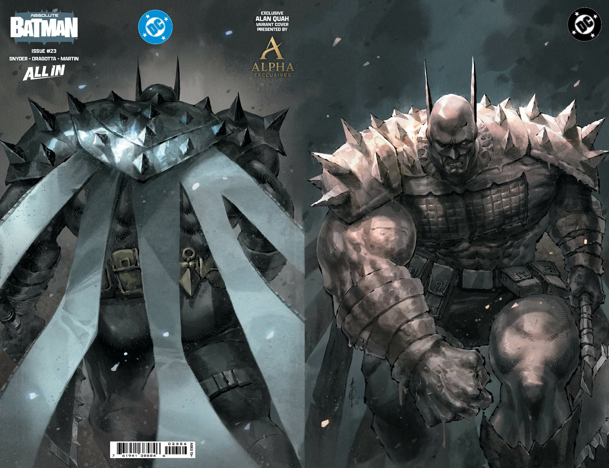 ABSOLUTE BATMAN #23 ALAN QUAH EXCLUSIVE WRAPAROUND VARIANT COVERS