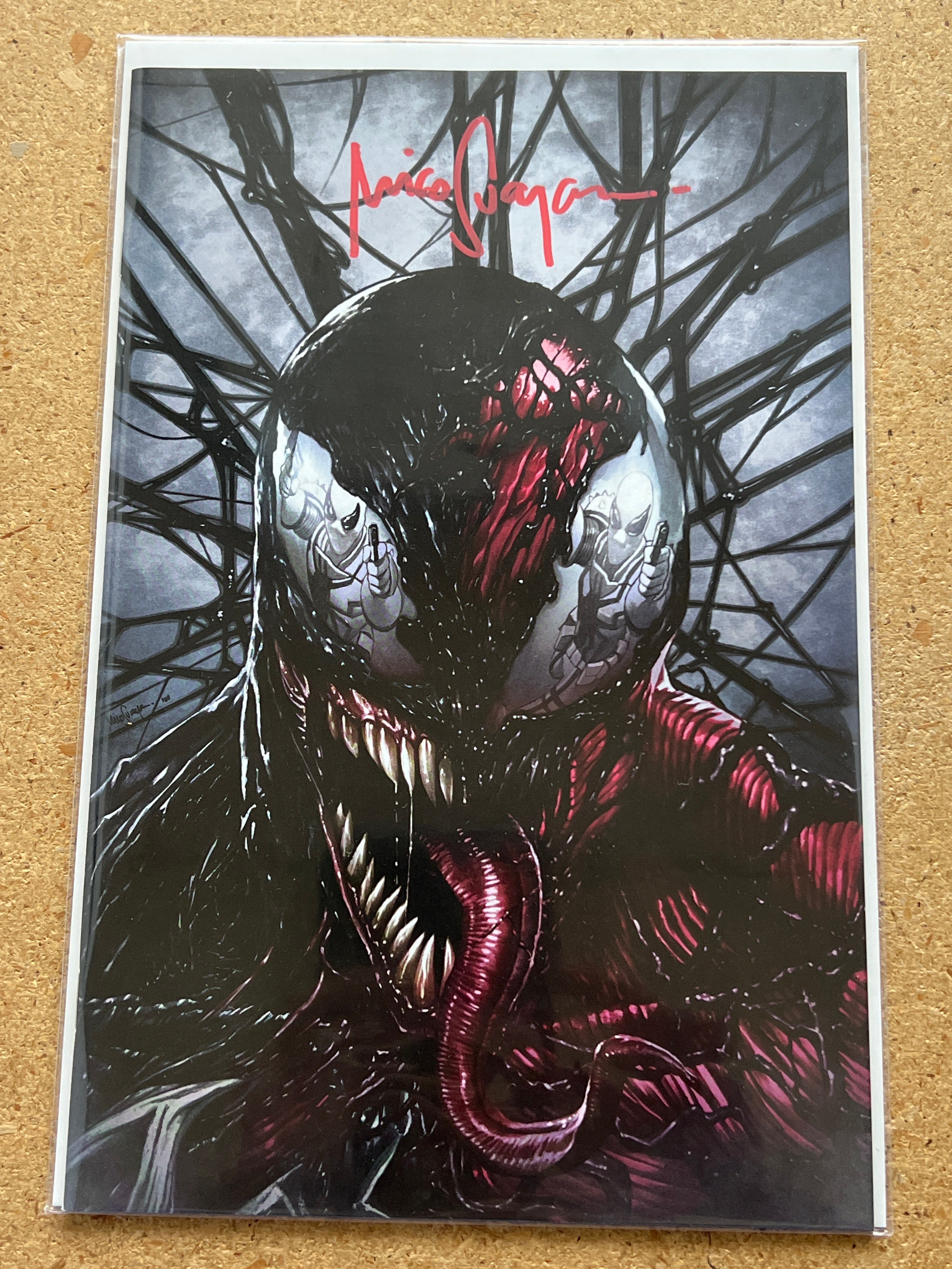 EXTREME CARNAGE #1 ALPHA VIRGIN SIGNED BY MICO SUAYAN WITH COA (SS 2)