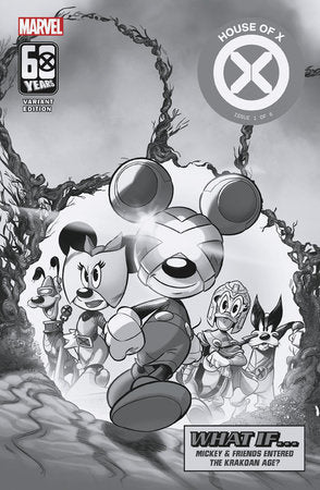 AMAZING SPIDER-MAN #63 FRANCESCO D'IPPOLITO DISNEY WHAT IF? BLACK AND WHITE VARIANT[1:100] -- [Expected In Stock Date : 12-11-24]