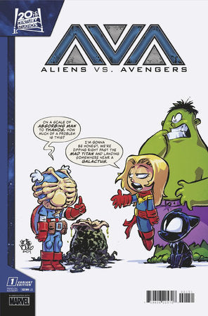 ALIENS VS. AVENGERS #1 SKOTTIE YOUNG VARIANT --EXP INSTOCK-- 08-28-24