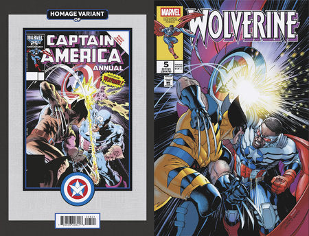 WOLVERINE #5 DAVID YARDIN CAPTAIN AMERICA SAM WILSON HOMAGE VARIANT -- [Expected In Stock Date : 01-08-25]