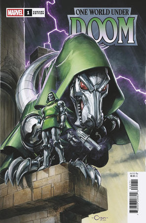 ONE WORLD UNDER DOOM #1 CLAYTON CRAIN DOOMASAUR VARIANT -- [Expected In Stock Date : 02-12-25]