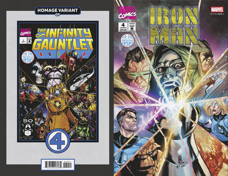 IRON MAN #4 STEFANO CASELLI FANTASTIC FOUR HOMAGE VARIANT -- [Expected In Stock Date : 01-22-25]