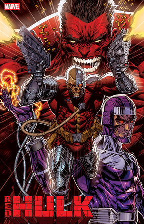 RED HULK #9 STEPHEN PLATT VARIANT [DOOM]  -- [Expected In Stock Date : 10-01-25]