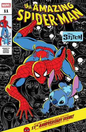 AMAZING SPIDER-MAN #11 LUCIANO VECCHIO DISNEY STITCH VARIANT -- [Expected In Stock Date : 09-03-25 ]