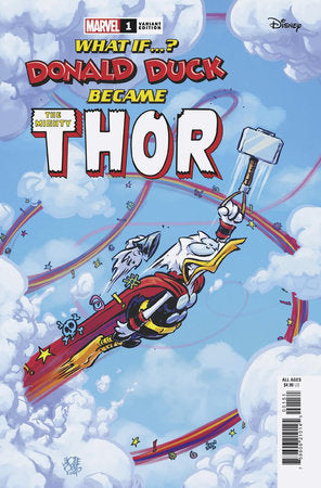 MARVEL & DISNEY: WHAT IF...? DONALD DUCK BECAME THOR #1 5-PACK BUNDLE STOCK DATE: 09-04-24