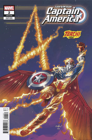 SAM WILSON, CAPTAIN AMERICA #2 DAVID MESSINA TORCH! VARIANT -- [Expected In Stock Date : 02-12-25]