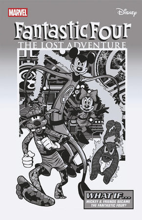 FANTASTIC FOUR #3 VITALE MANGIATORDI BLACK AND WHITE DISNEY WHAT IF? FANTASTIC FOUR HOMAGE VARIANT [DOOM][1:100] -- [Expected In Stock Date : 09-17-25]