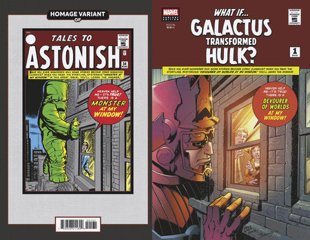 WHAT IF...? GALACTUS: GALACTUS TRANSFORMED HULK? #1 MARK BAGLEY SCI-FI HOMAGE VA RIANT -- [Expected In Stock Date : 01-01-25]