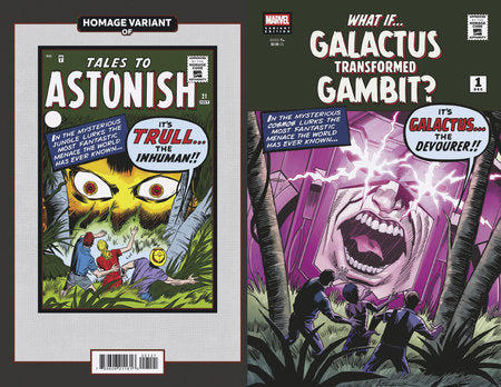 WHAT IF...? GALACTUS: GALACTUS TRANSFORMED GAMBIT? #1 ALEX SAVIUK SCI-FI HOMAGE VARIANT -- [Expected In Stock Date : 01-08-25]