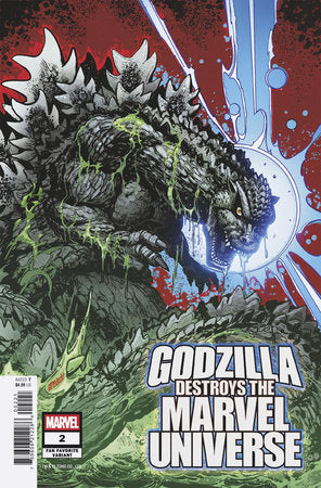 GODZILLA DESTROYS THE MARVEL UNIVERSE #2 JEFF ZORNOW FAN FAVORITE VARIANT  -- [Expected In Stock Date : 08-20-25 ]
