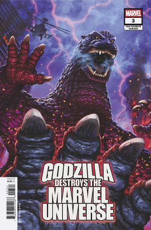 GODZILLA DESTROYS THE MARVEL UNIVERSE #3 KAIDA YUJI FAN FAVORITE VARIANT  -- [Expected In Stock Date : 09-24-25]