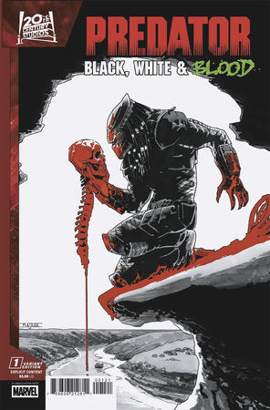 PREDATOR: BLACK, WHITE & BLOOD #1 MAHMUD ASRAR VARIANT  -- [Expected In Stock Date : 07-09-25]