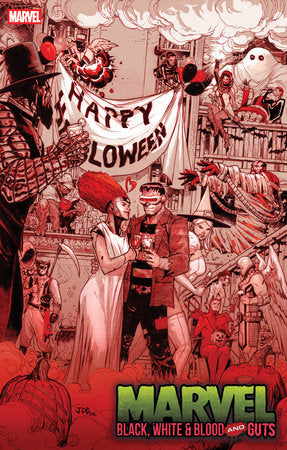 MARVEL: BLACK, WHITE & BLOOD AND GUTS #1 JOSHUA CASSARA VARIANT  -- [Expected In Stock Date : 10-08-25]