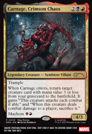 AMAZING SPIDER-MAN/VENOM: DEATH SPIRAL - BODY COUNT #1 LUCIO PARRILLO MAGIC: THE GATHERING VARIANT [DS] -- [Expected In Stock Date : 05-13-26]