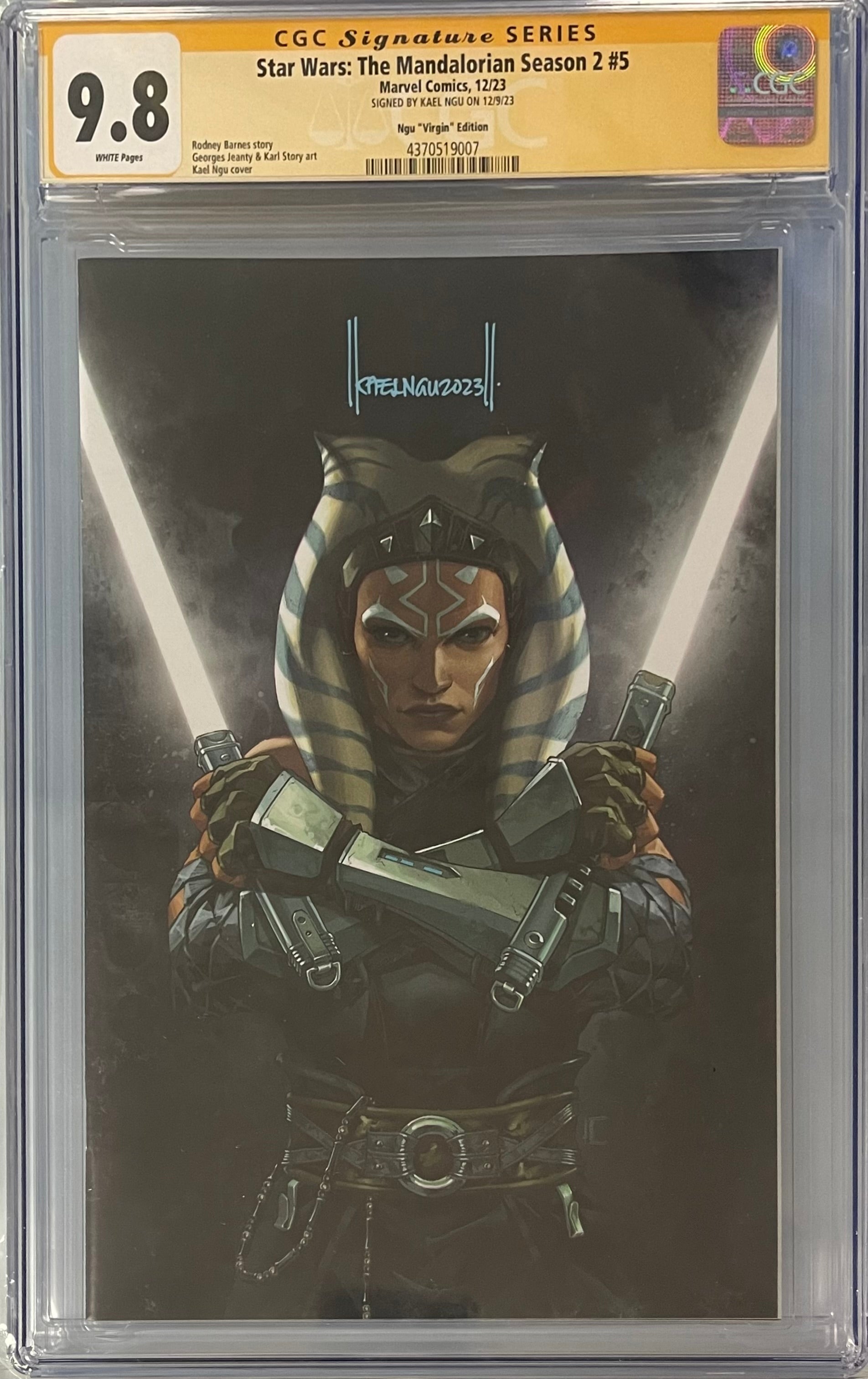 STAR WARS MANDALORIAN #5 KAEL NGU VIRGIN VARIANT SIGNED CGC 9.8 (IN STOCK) C47