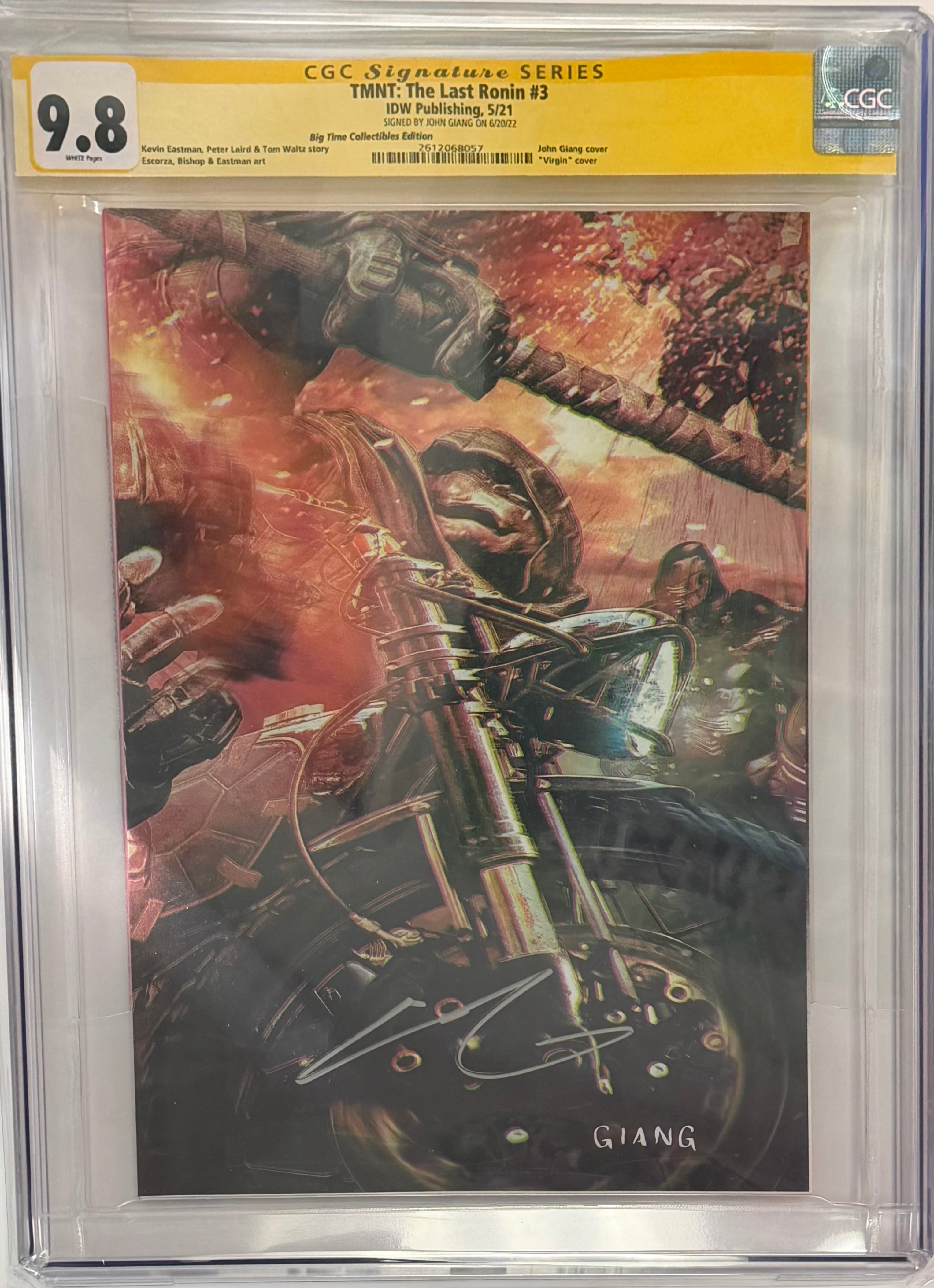 TMNT THE LAST RONIN #3 JOHN GIANG EXCLUSIVE VIRGIN VARIANT CGC 9.8 (IN STOCK) C44